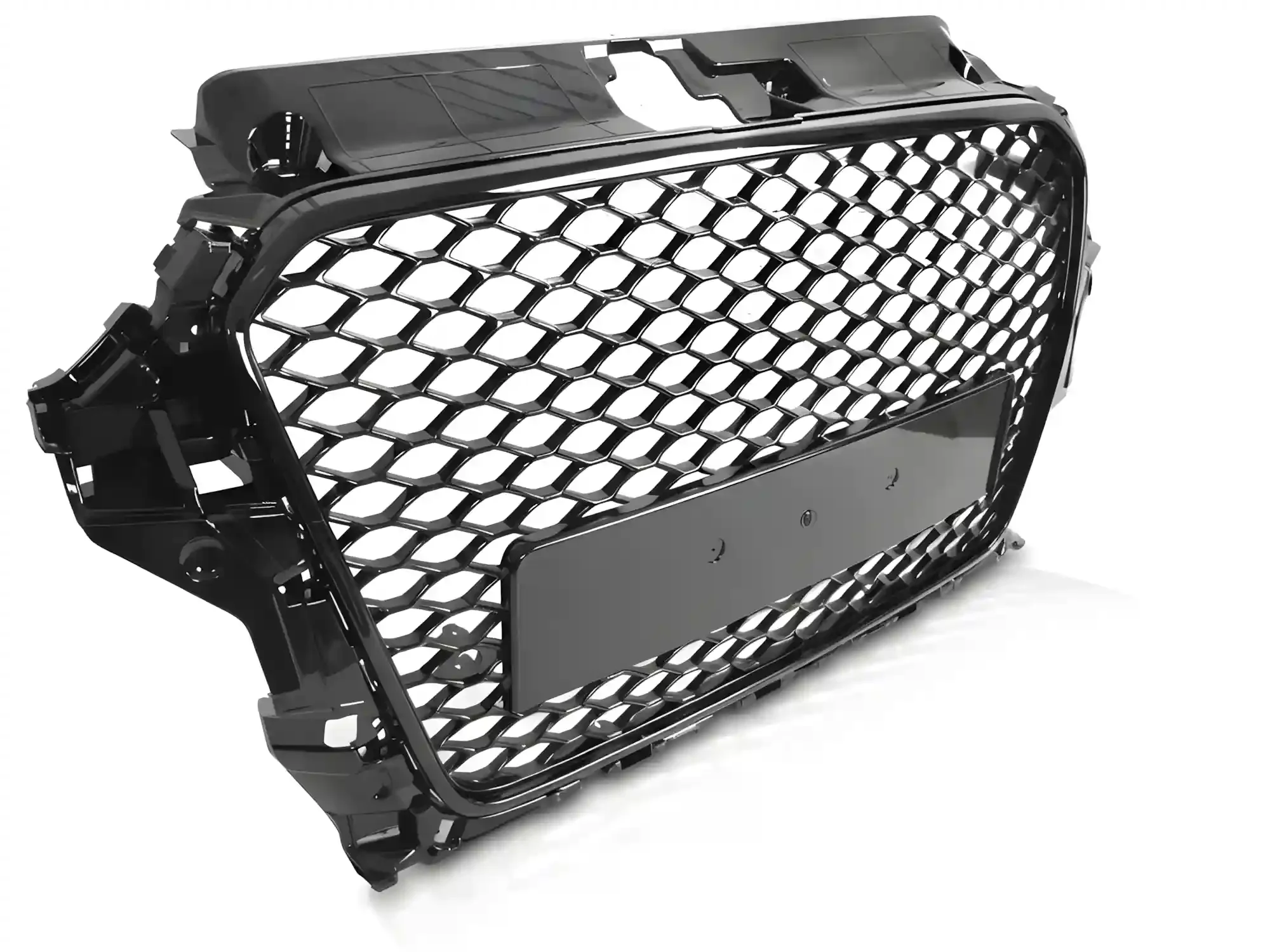 Grill Audi A3 / S3 (8V) 2012 - 2016 │ Sportsgrill RS-stil - svart høyglans PDC