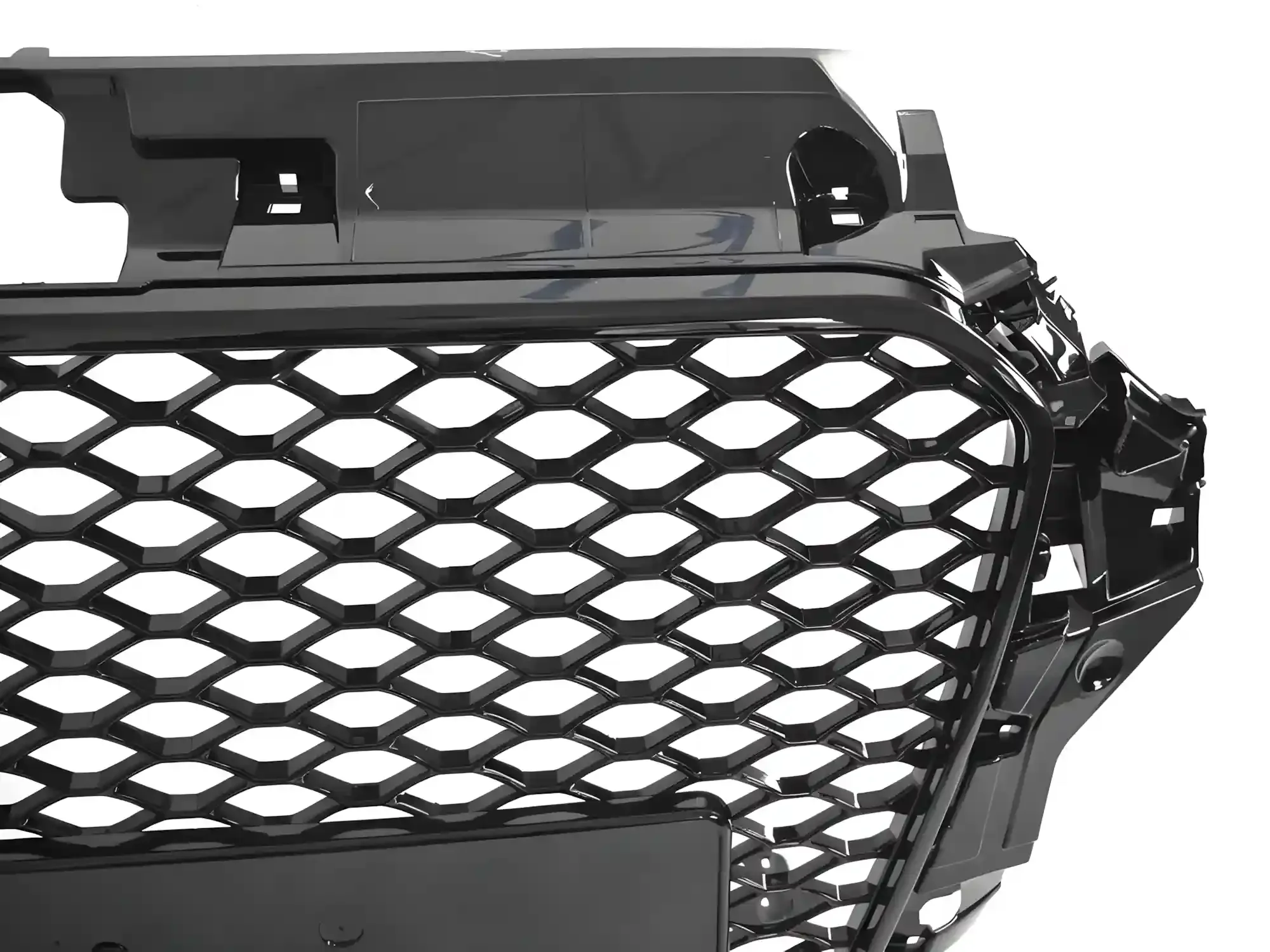Grill Audi A3 / S3 (8V) 2012 - 2016 │ Sportsgrill RS-stil - svart høyglans PDC – bilde 3