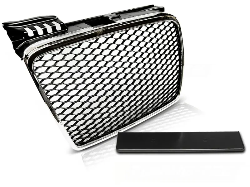 Grill Audi A4 B7 2004 - 2008 | SPORT CHROME BLACK – bilde 2