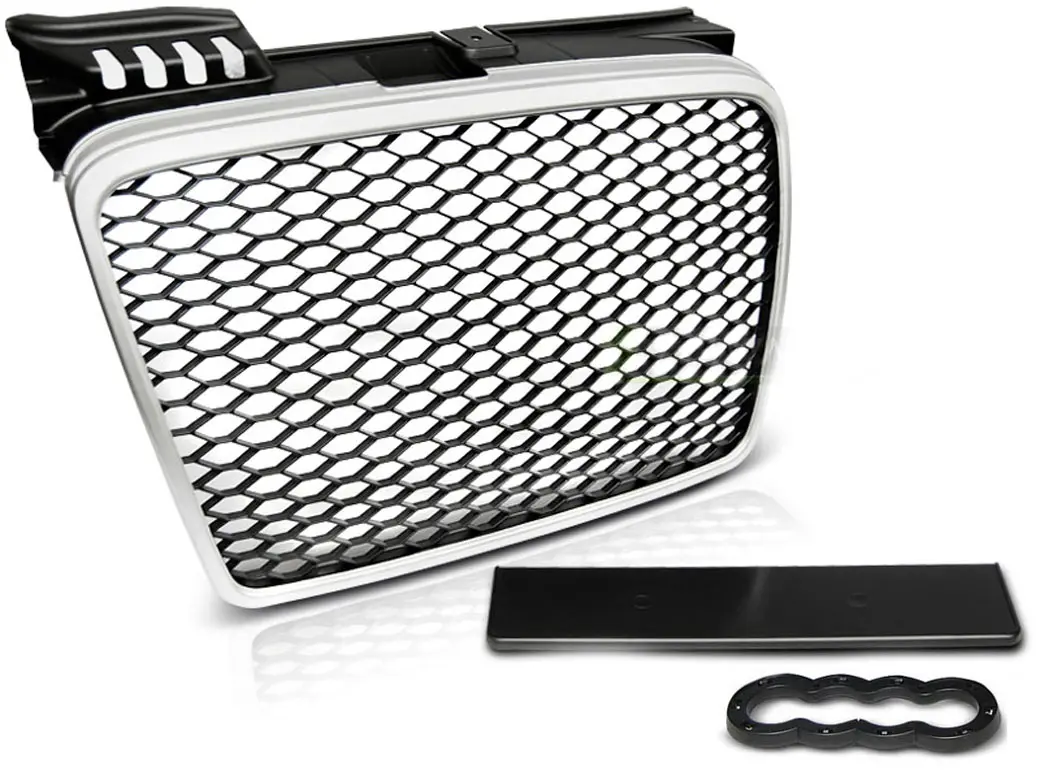 GRILL Audi A4 B7 2004 - 2008 │ SPORT SILVER BLACK