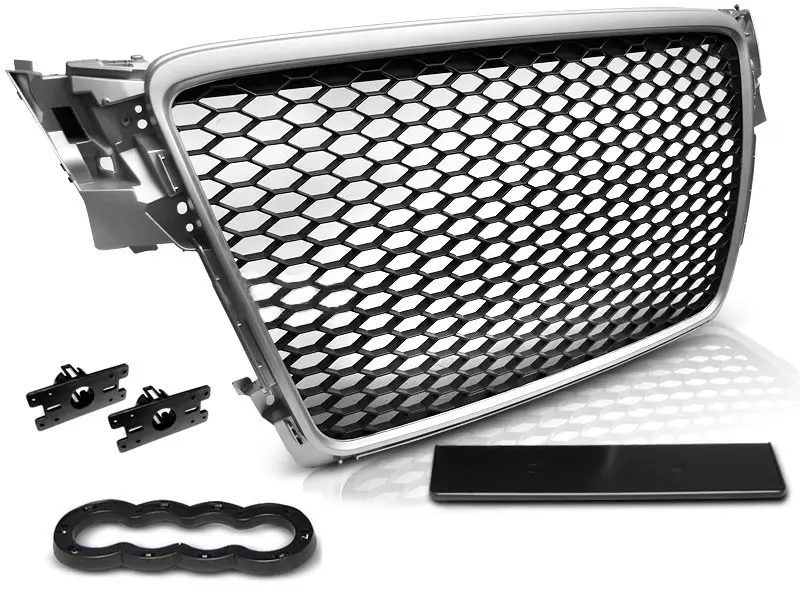 Grill Audi A4 B8 2007 - 2011 | SPORT SILVER