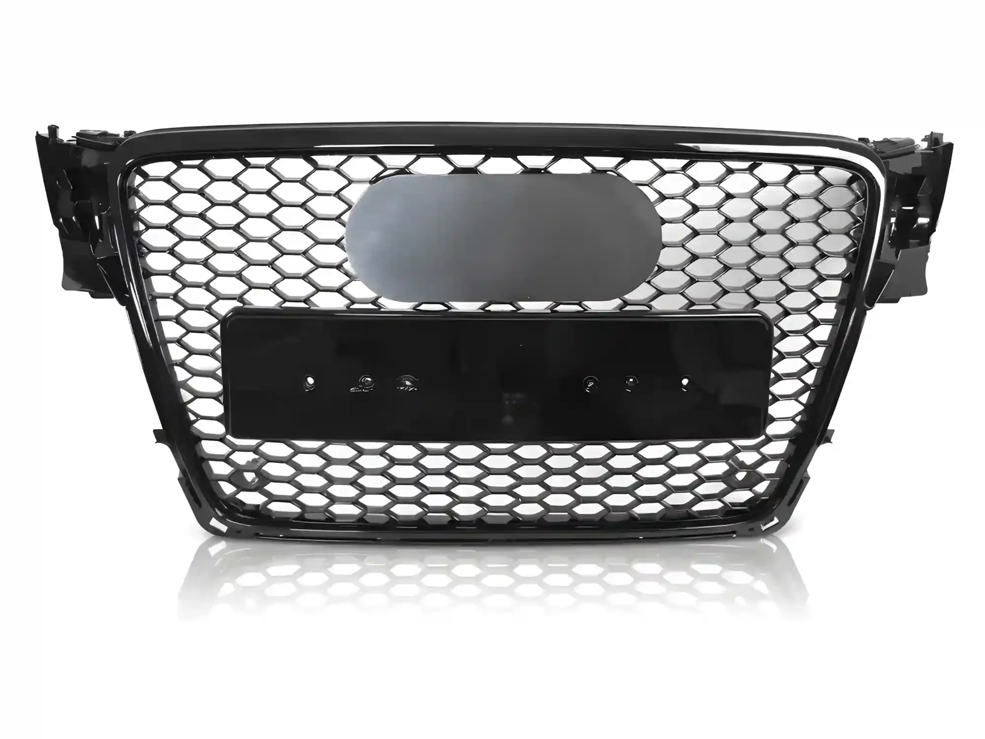 Grill Audi A4 (B8) 2008 - 2011 │ Sportsgrill RS-stil - svart høyglans PDC – bilde 2
