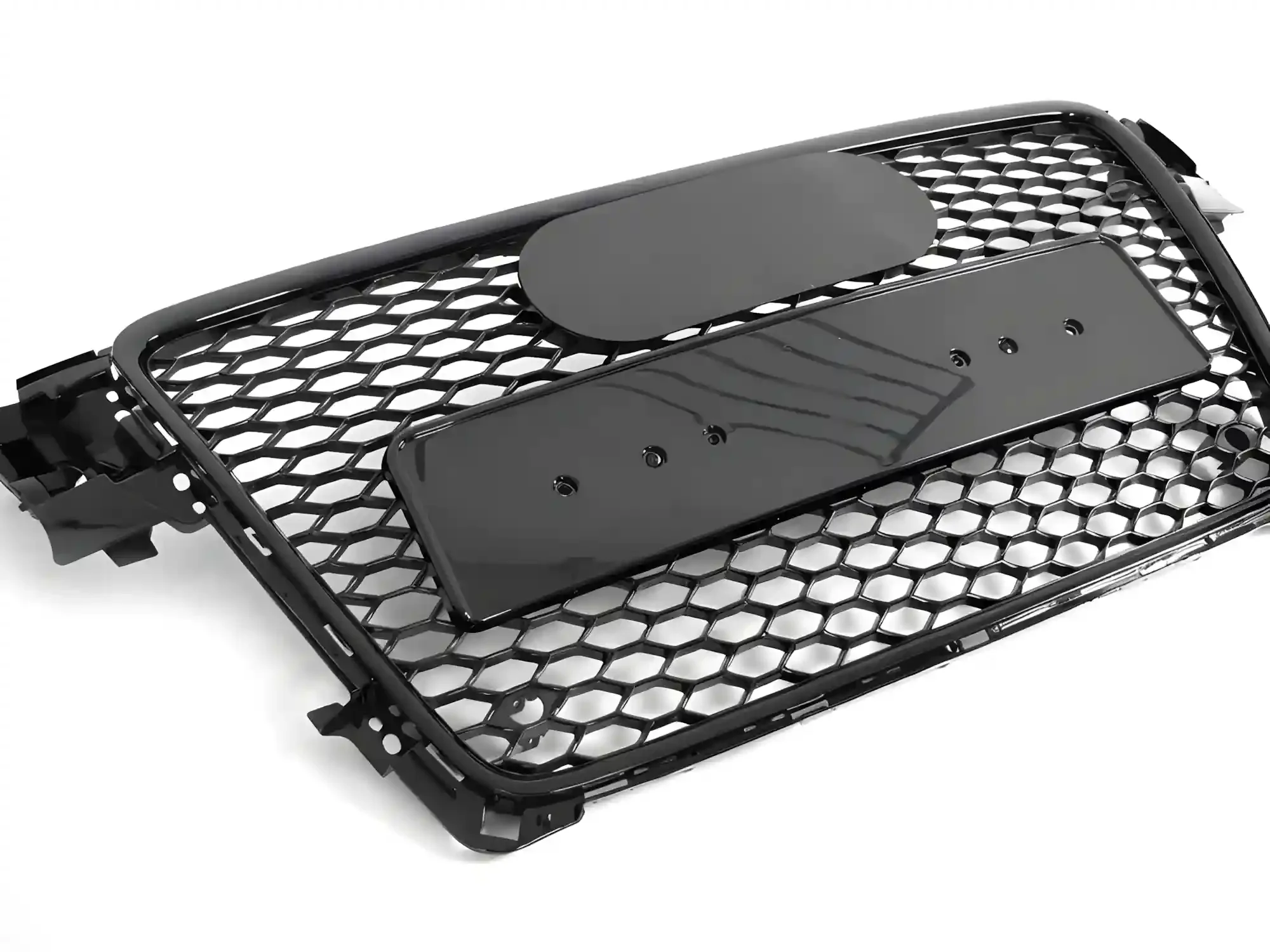Grill Audi A4 (B8) 2008 - 2011 │ Sportsgrill RS-stil - svart høyglans PDC – bilde 3