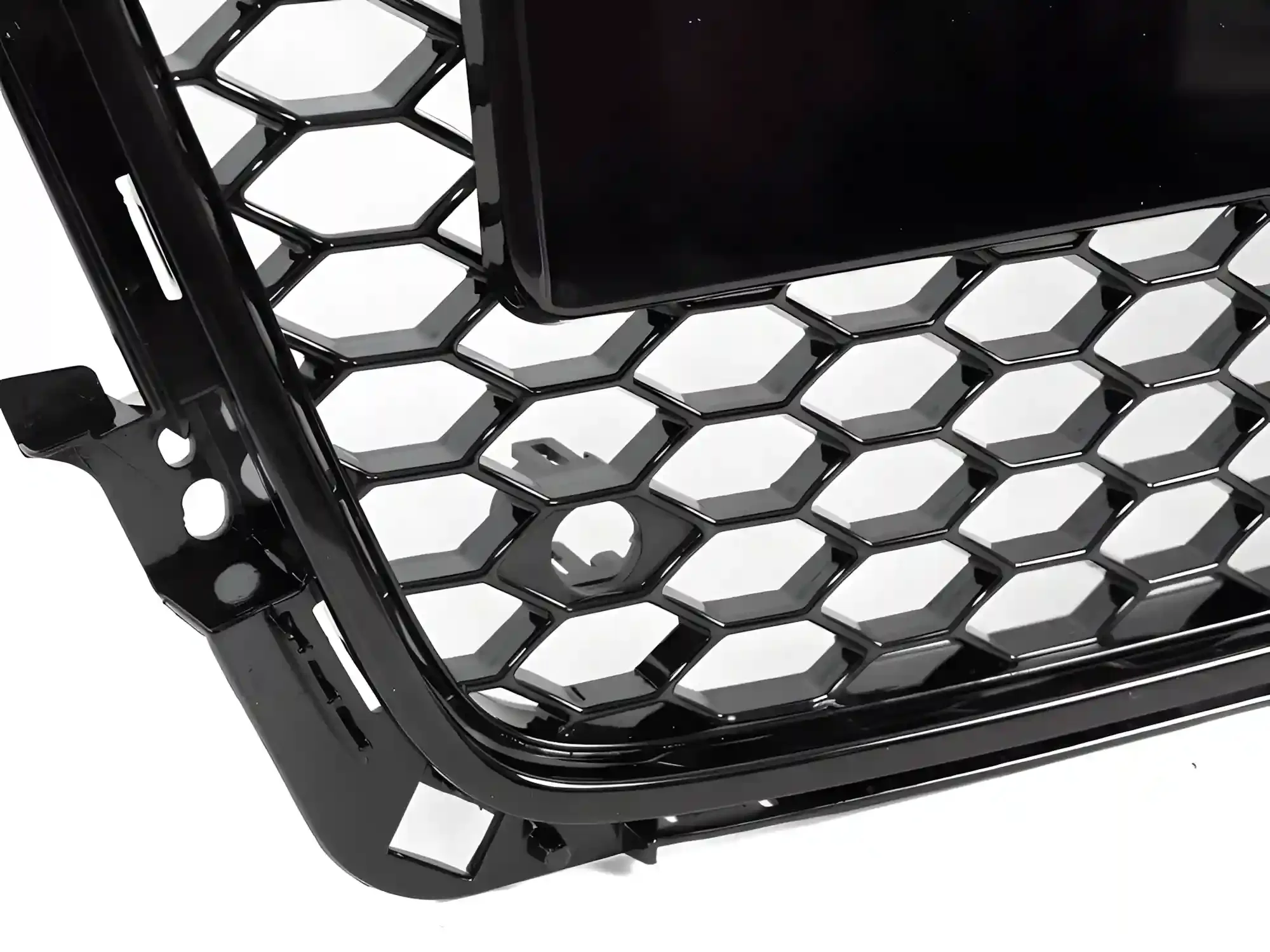 Grill Audi A4 (B8) 2008 - 2011 │ Sportsgrill RS-stil - svart høyglans PDC – bilde 4