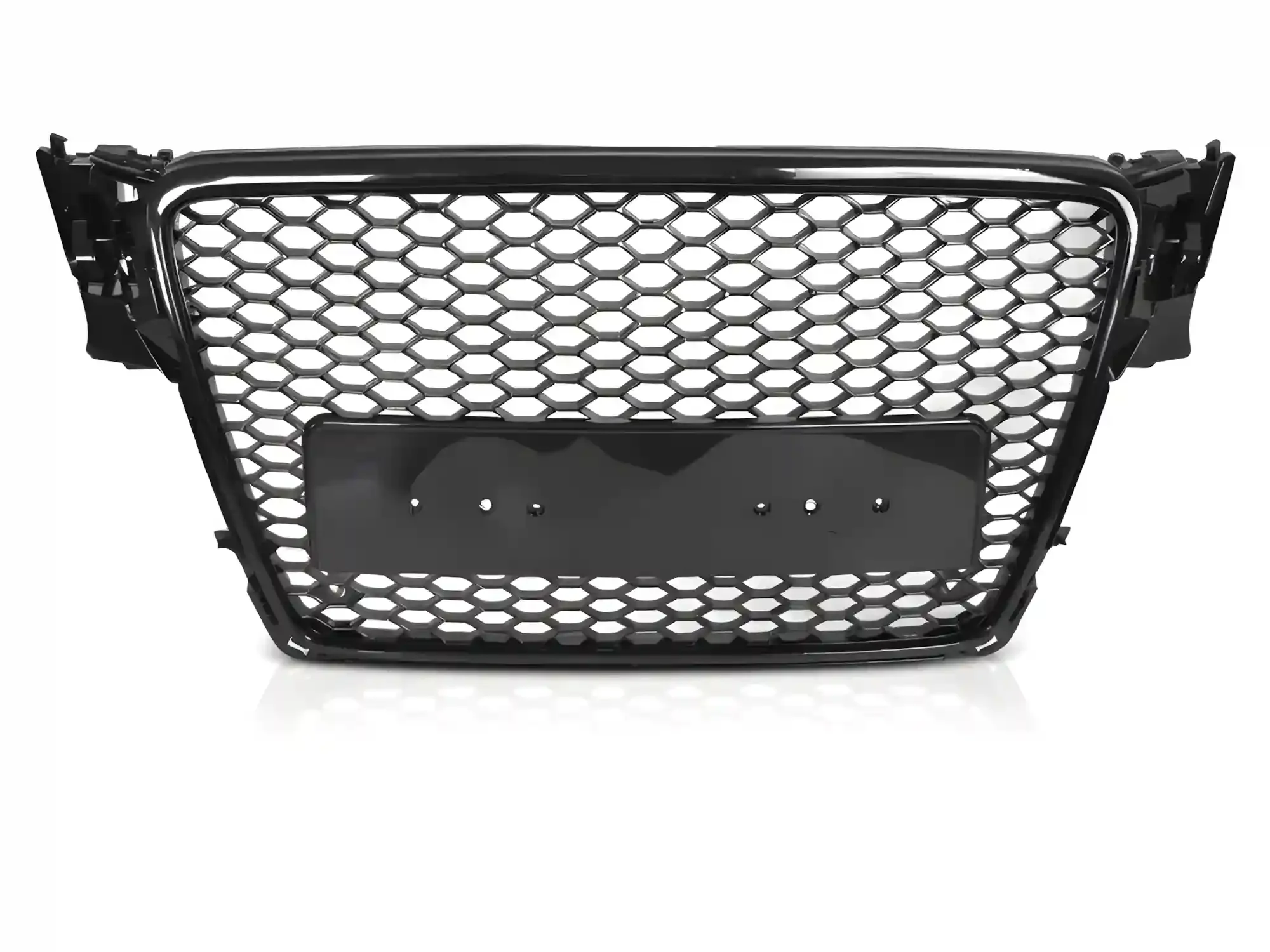 Grill Audi A4 (B8) 2008 - 2011 │ Sportsgrill RS-stil - svart høyglans PDC – bilde 2