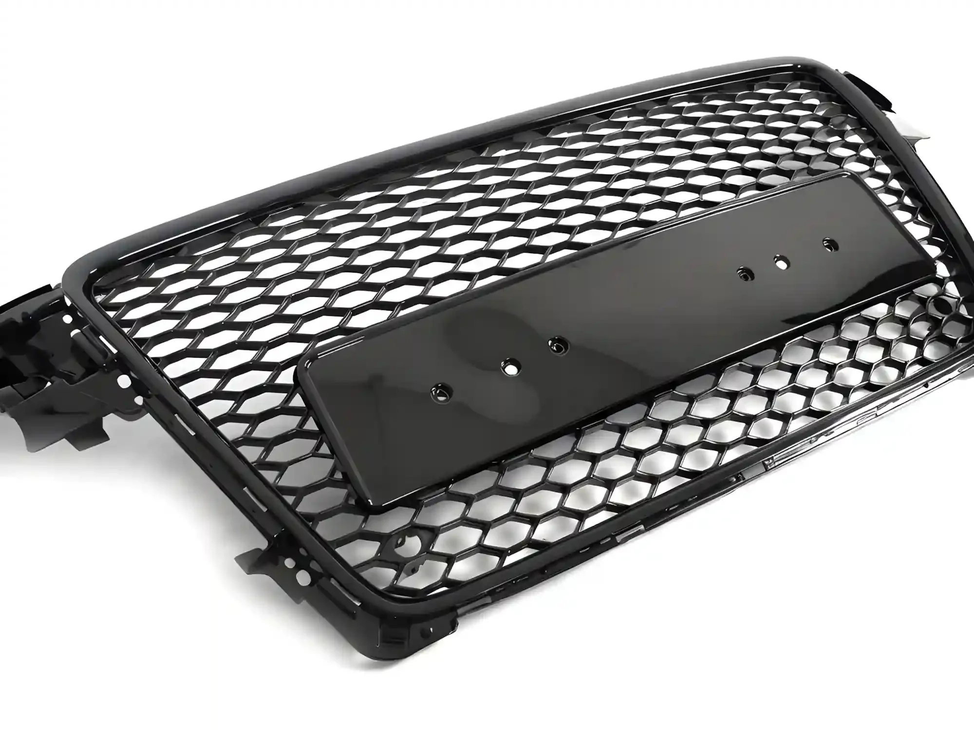 Grill Audi A4 (B8) 2008 - 2011 │ Sportsgrill RS-stil - svart høyglans PDC – bilde 3