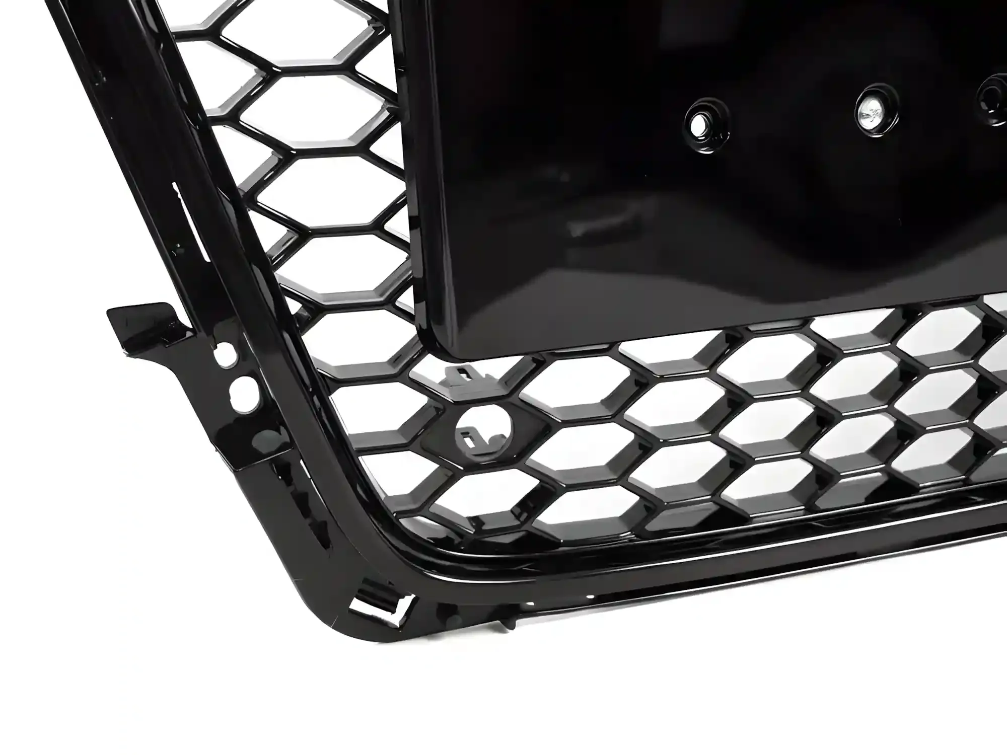 Grill Audi A4 (B8) 2008 - 2011 │ Sportsgrill RS-stil - svart høyglans PDC – bilde 4
