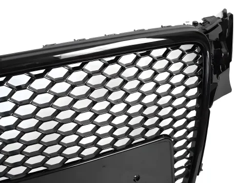 Grill Audi A4 (B8) 2008 - 2011 │ Sportsgrill RS-stil - svart høyglans PDC – bilde 5