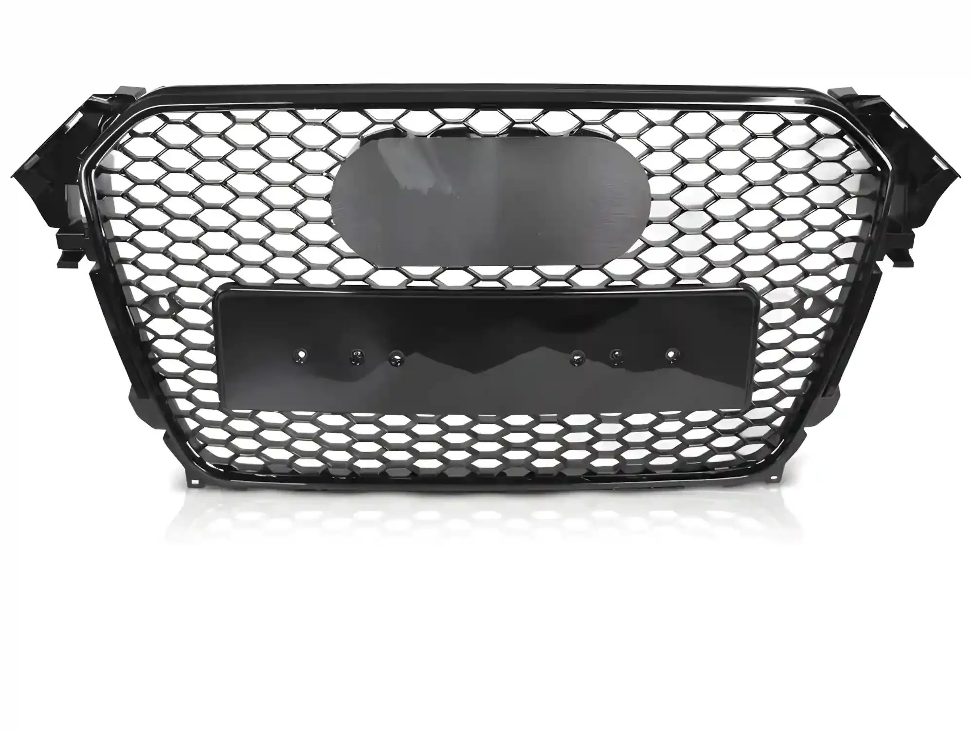 Grill Audi A4 (B8) 2012 - 2015 │ Sportsgrill RS-stil - svart høyglans PDC – bilde 2