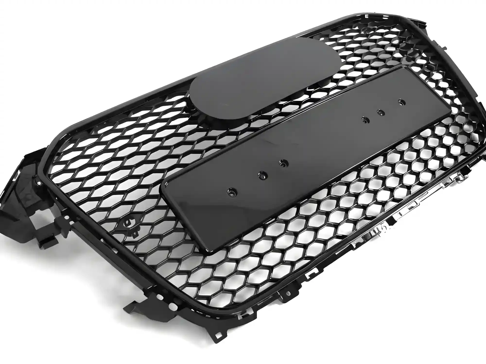 Grill Audi A4 (B8) 2012 - 2015 │ Sportsgrill RS-stil - svart høyglans PDC – bilde 3