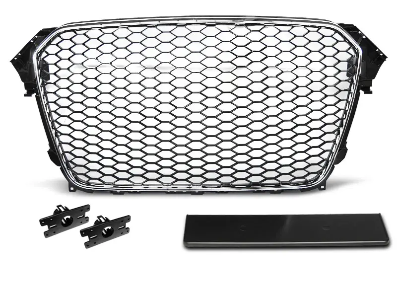 Grill Audi A4 B8 Facelift 2011 - 2015 | SPORT  CHROME-BLACK – bilde 3
