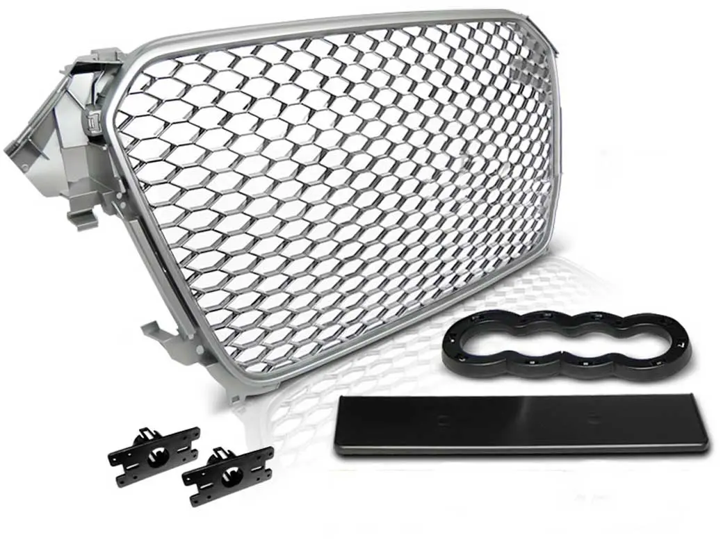 Grill Audi A4 B8 Facelift 2011 - 2015 | SPORT  MATT SILVER
