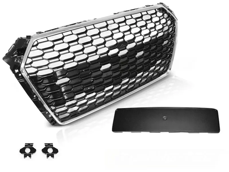 Grill Audi A4 B9 2015 - 2019 | SPORT CHROME BLACK – bilde 2