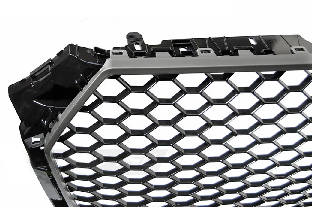 Grill Audi A4 B9 2015 - 2019 | SPORT SILVER GRAY (FRAME) / GLOSSY BLACK – bilde 2