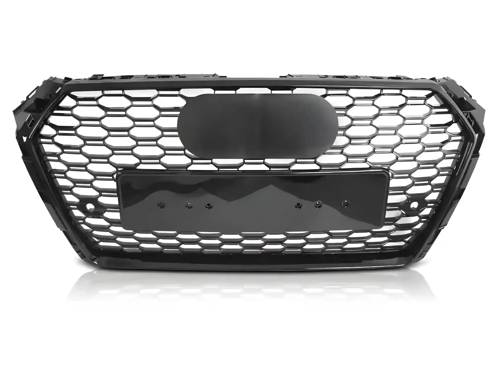 Grill Audi A4 (B9) 2015 - 2019 │ Sportsgrill RS-stil - svart høyglans PDC – bilde 2