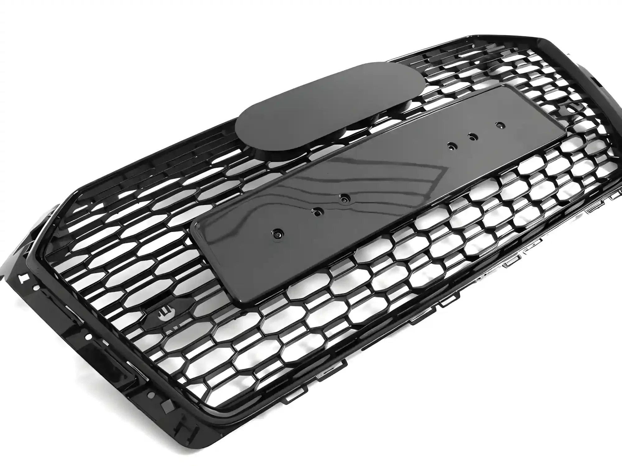 Grill Audi A4 (B9) 2015 - 2019 │ Sportsgrill RS-stil - svart høyglans PDC – bilde 3