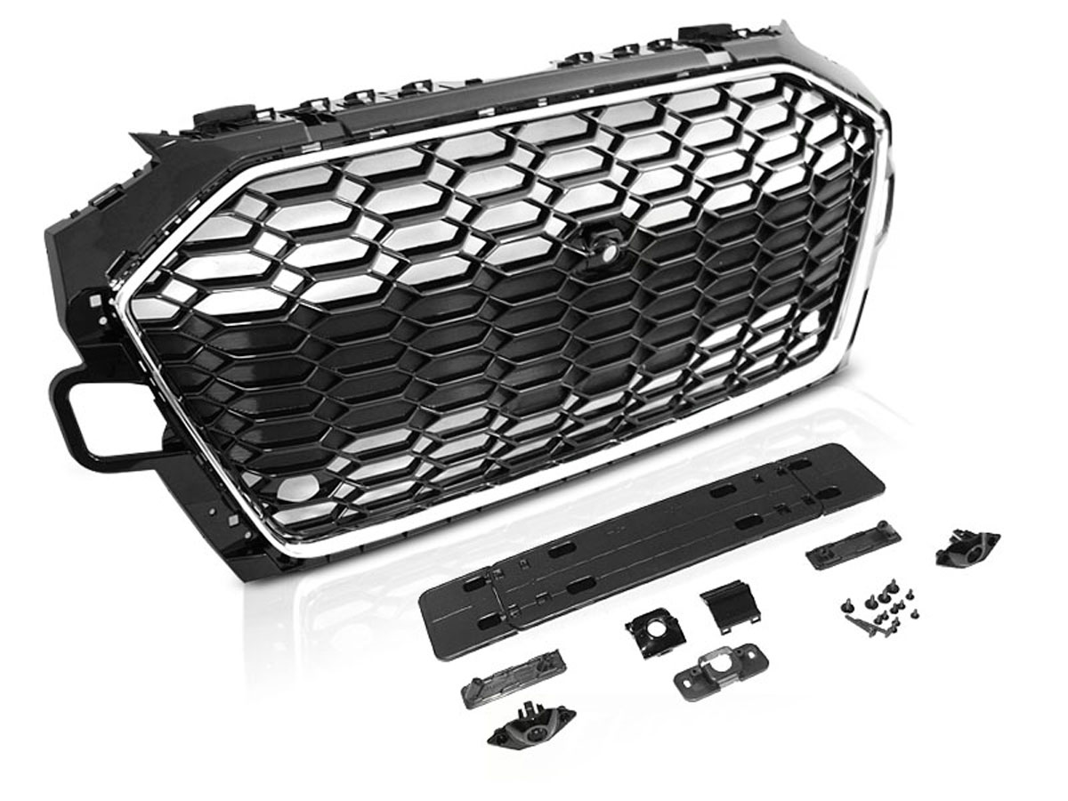 Grill Audi A4 B9 Facelift 2019 - 2024 | SPORT CHROME BLACK