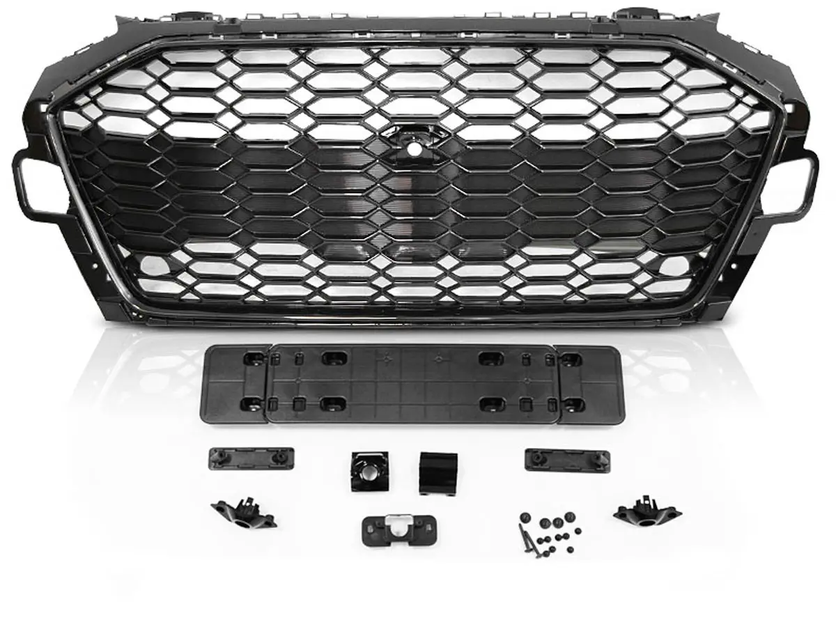 Grill Audi A4 B9 Facelift 2019 - 2024 | SPORT GLOSSY BLACK – bilde 2