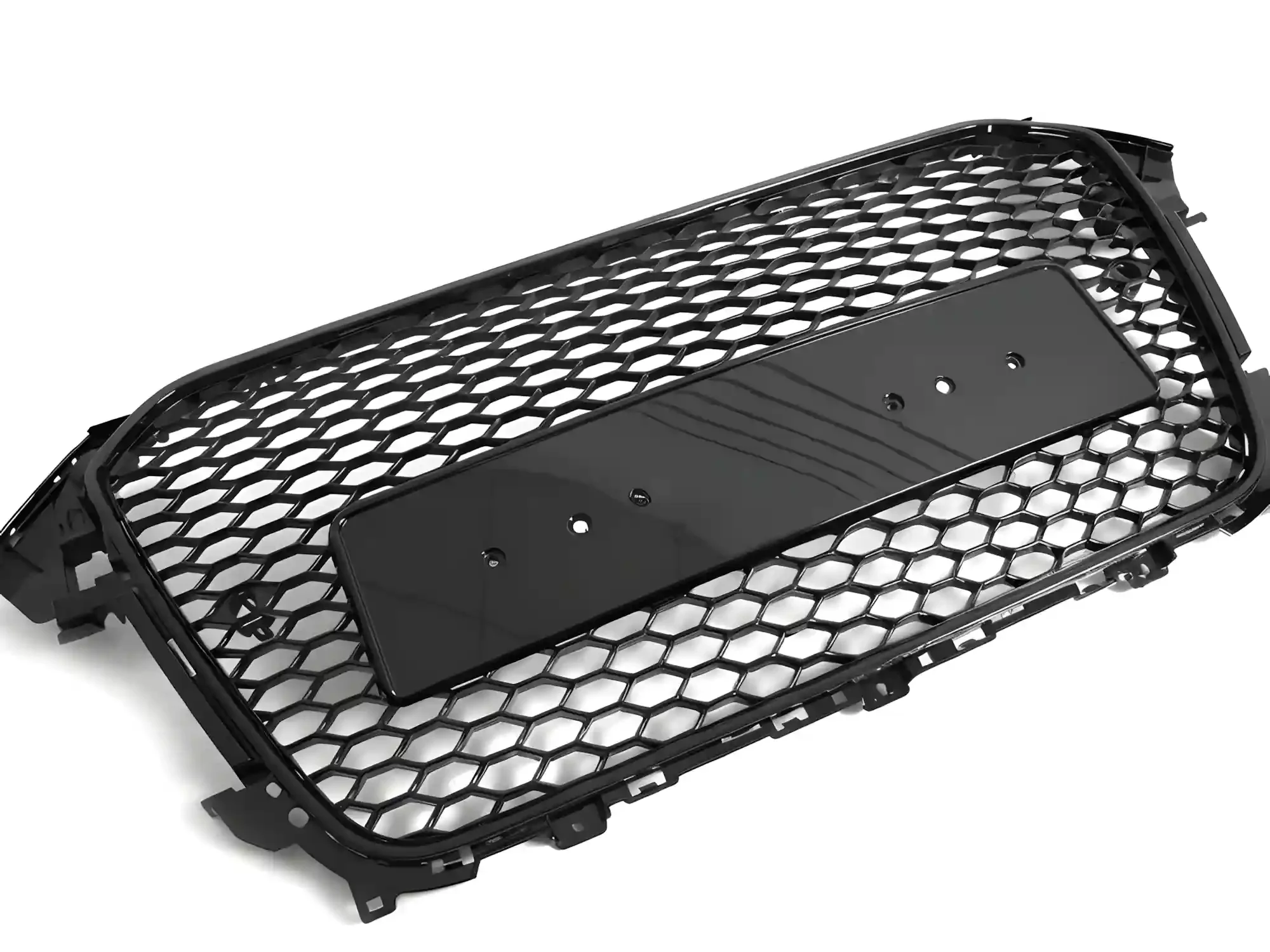 Grill Audi A4 / S4 (B8) Facelift 2011 - 2015 │ Sportsgrill RS-stil - svart høyglans PDC – bilde 3