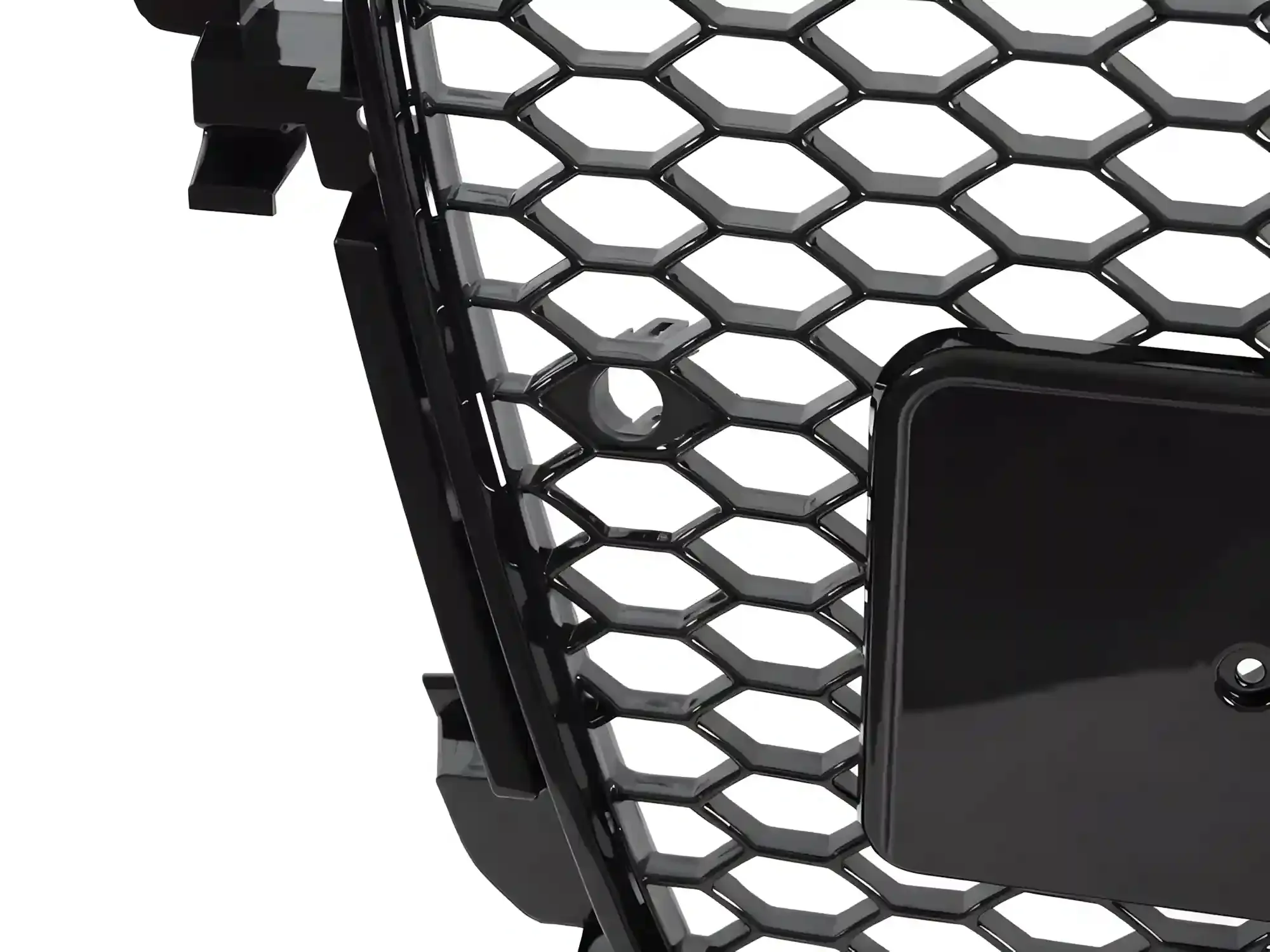 Grill Audi A4 / S4 (B8) Facelift 2011 - 2015 │ Sportsgrill RS-stil - svart høyglans PDC – bilde 4