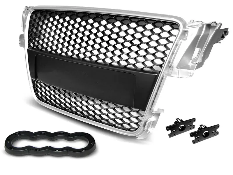 Grill Audi A5 8T 2007 - 2011 | SPORT SILVER -BLACK
