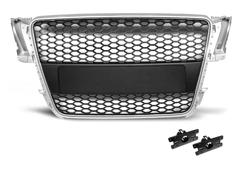 Grill Audi A5 8T 2007 - 2011 | SPORT SILVER -BLACK – bilde 2