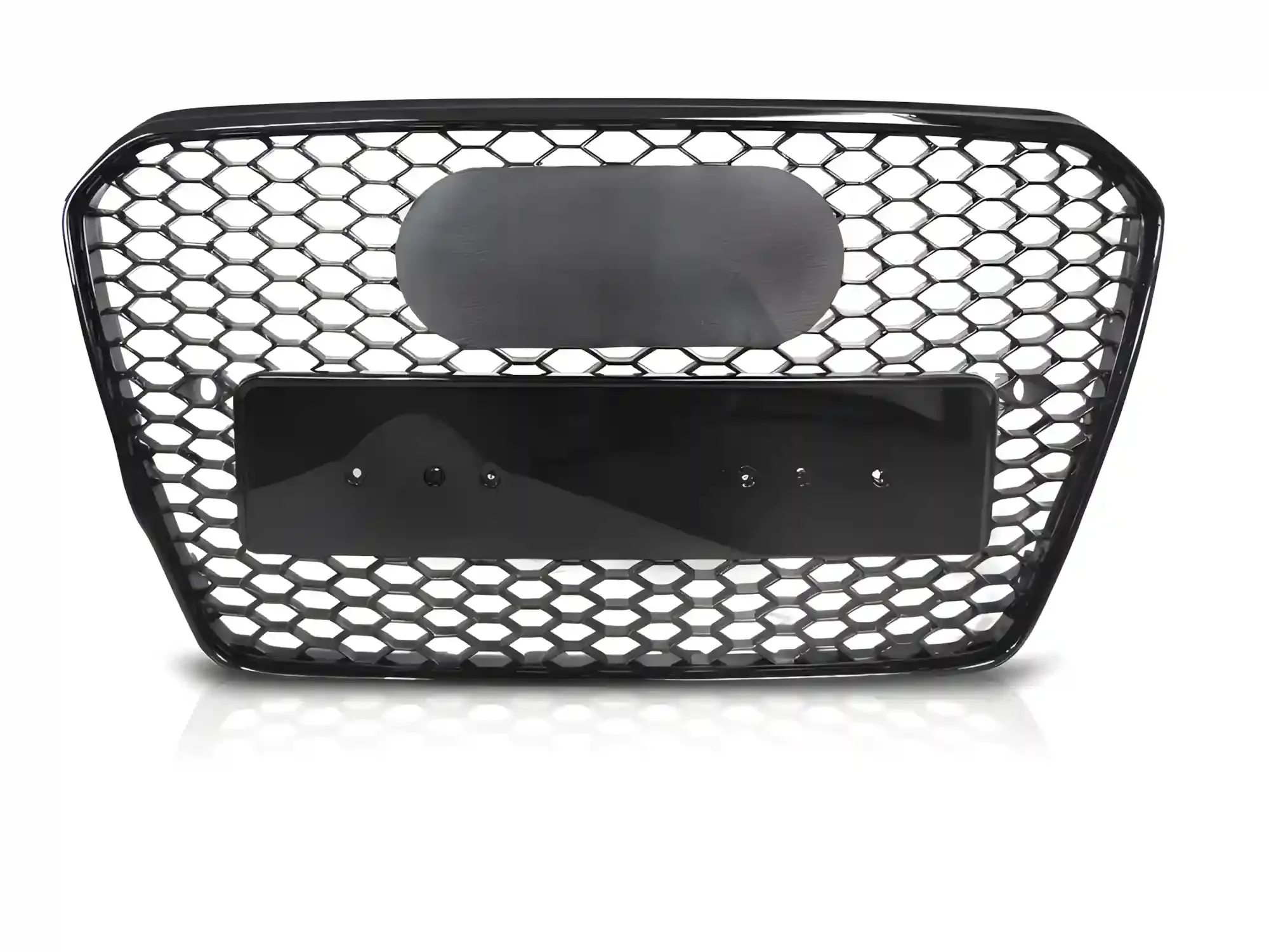 Grill Audi A5 (8T / 8F) 2011 - 2016 │ Sportsgrill RS-stil - svart høyglans PDC – bilde 2