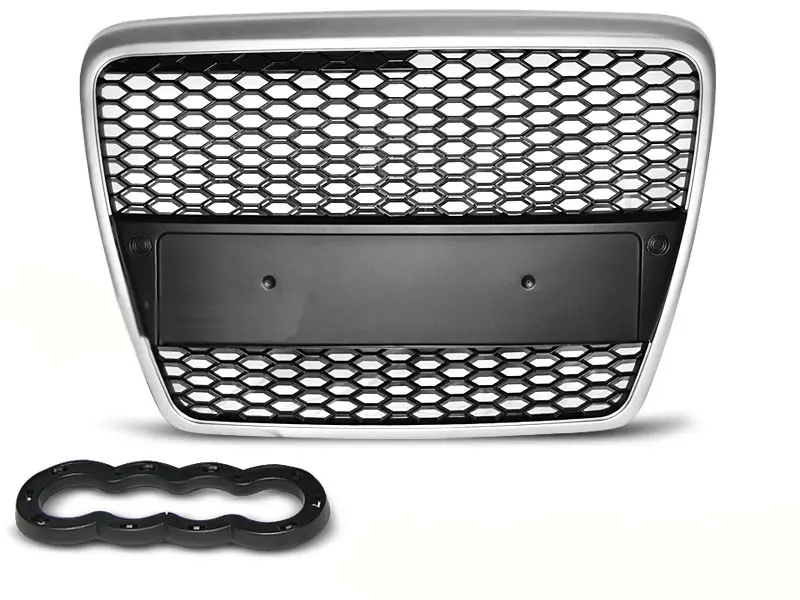 GRILL Audi A6 C6 2004 - 2008 | SPORT SILVER BLACK