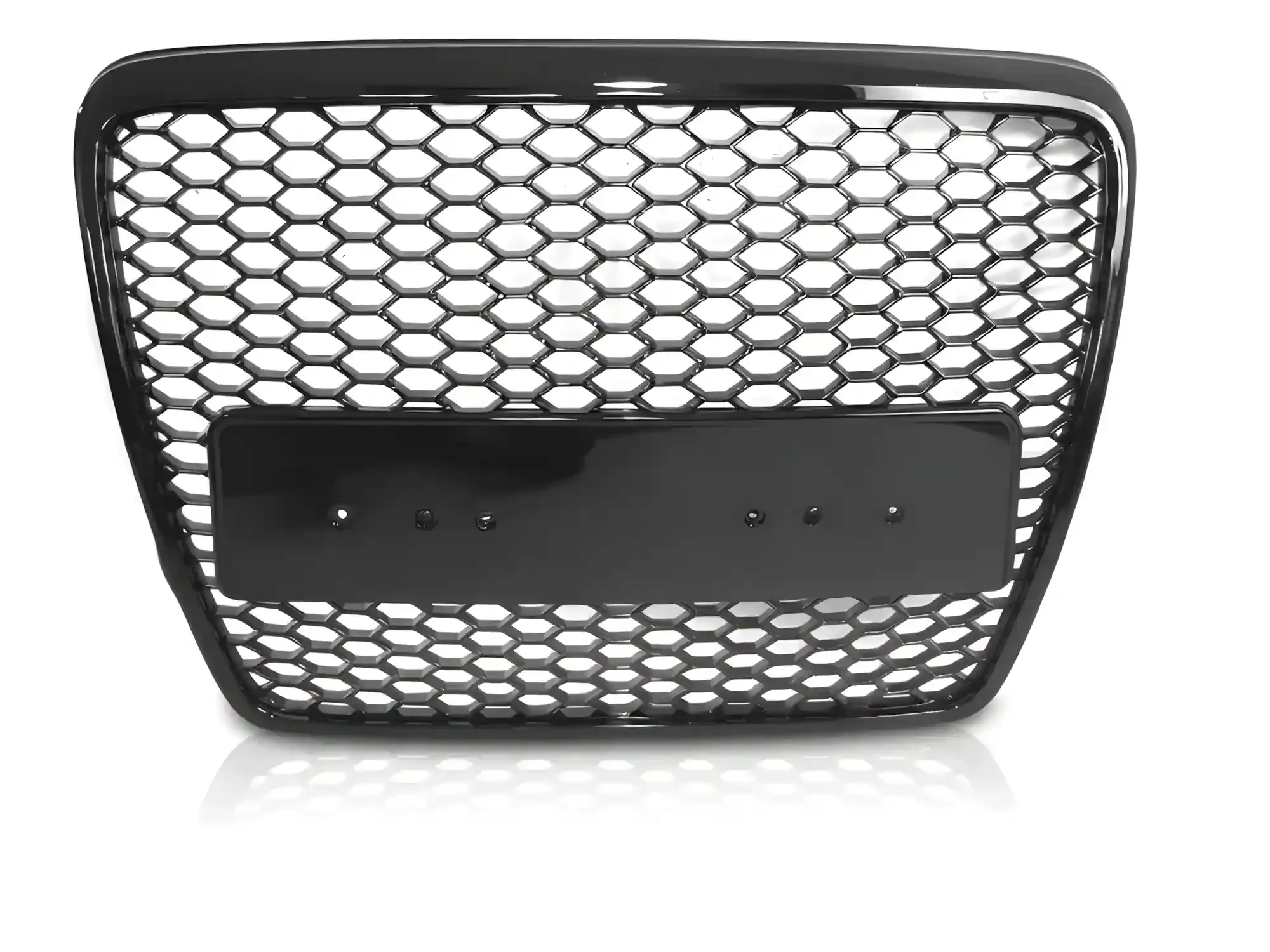 Grill Audi A6 (C6) 2004 - 2011 │ Sportsgrill RS-stil - svart høyglans – bilde 2