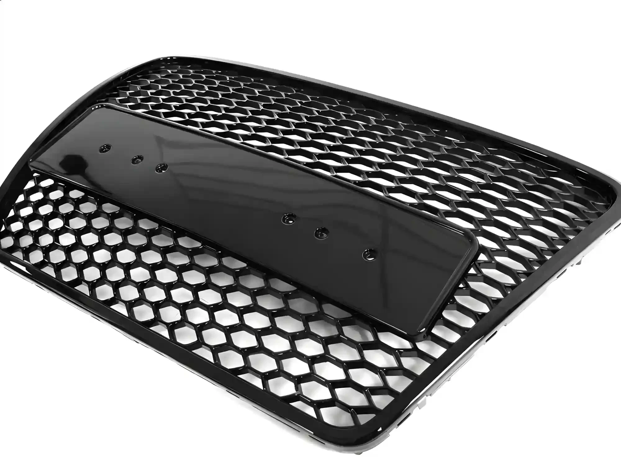 Grill Audi A6 (C6) 2004 - 2011 │ Sportsgrill RS-stil - svart høyglans – bilde 3