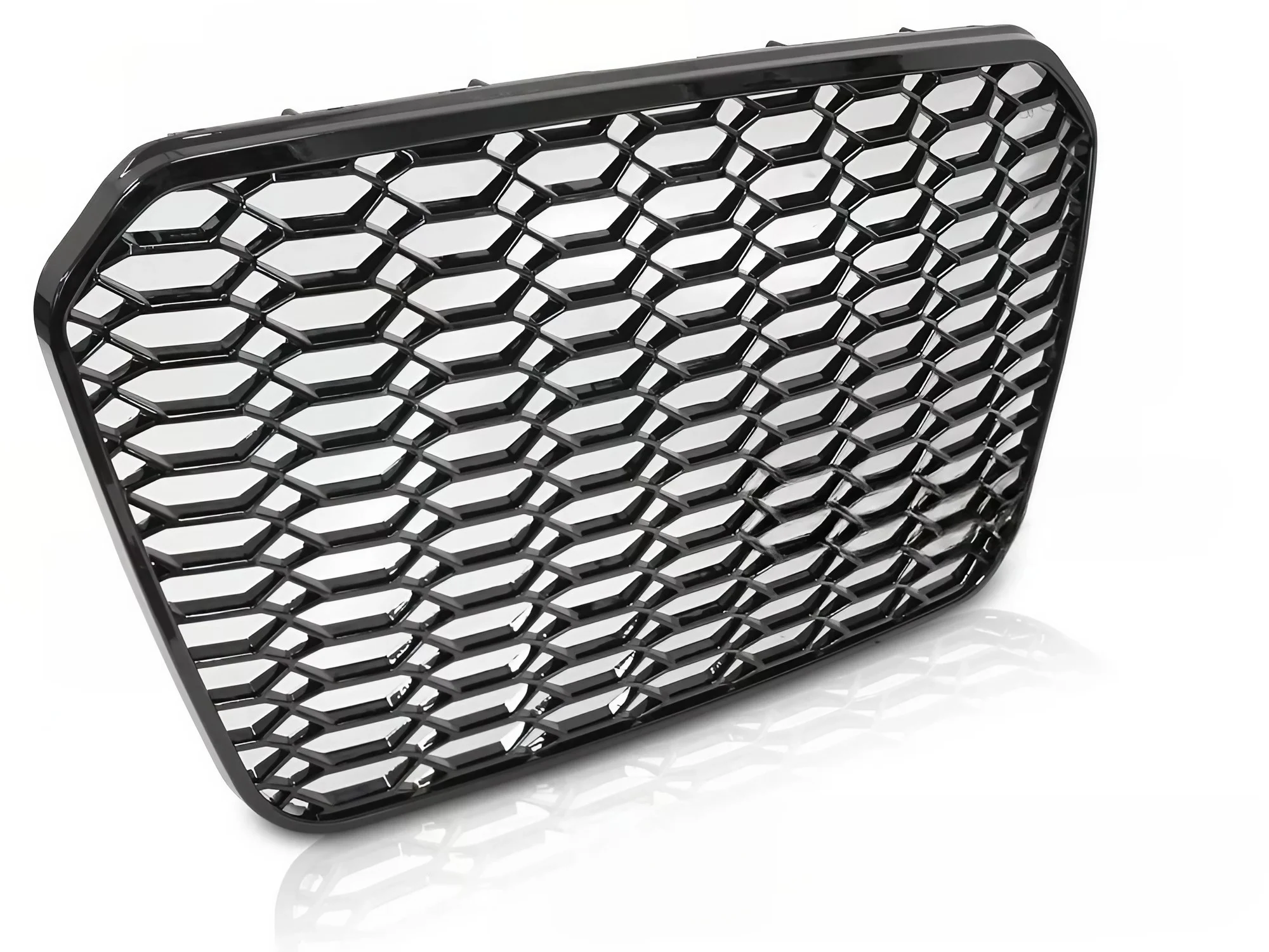 Grill Audi A6 (C7) 2011 - 2014 │ Sportsgrill RS-stil - svart høyglans PDC