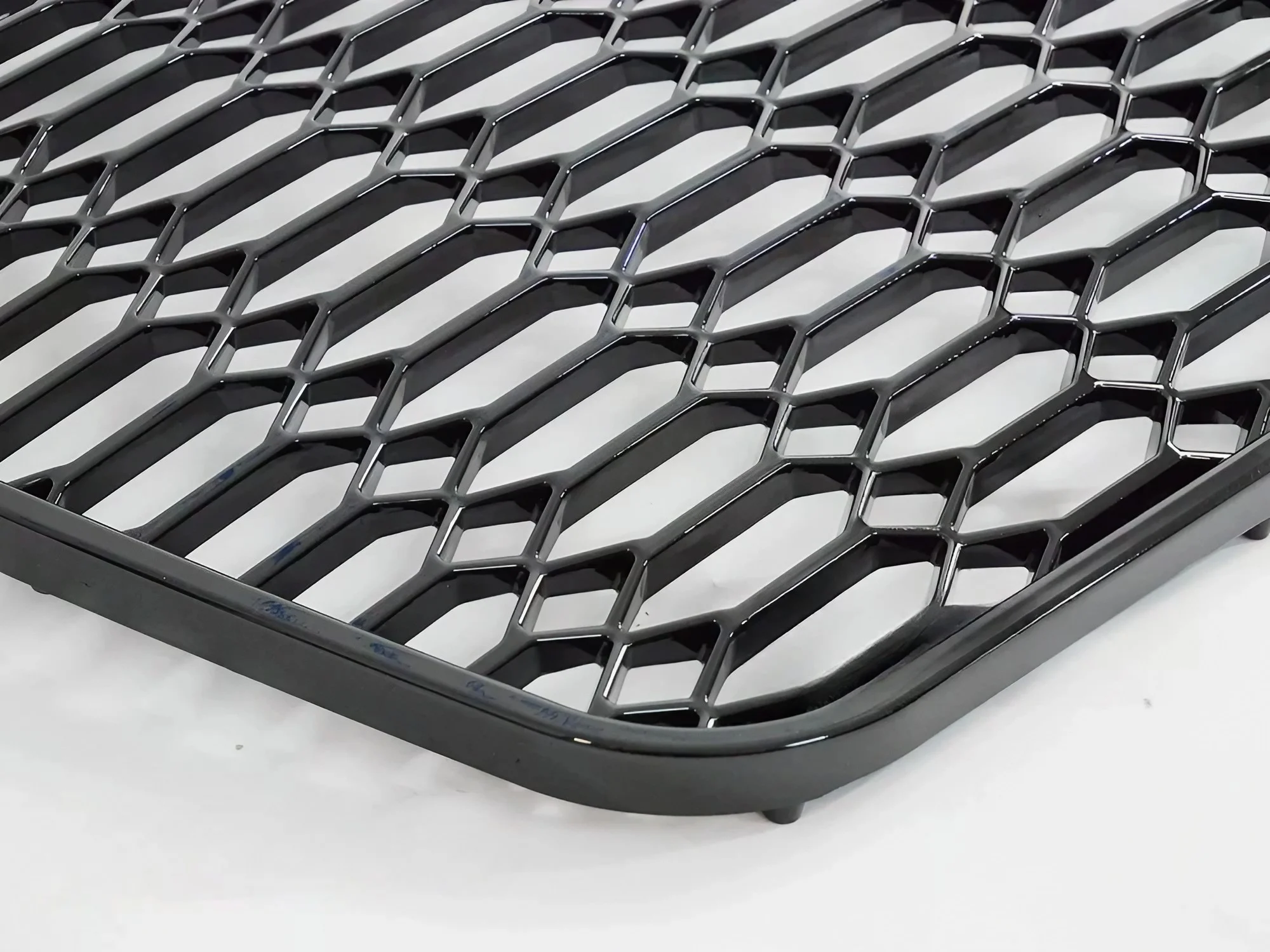 Grill Audi A6 (C7) 2011 - 2014 │ Sportsgrill RS-stil - svart høyglans PDC – bilde 3