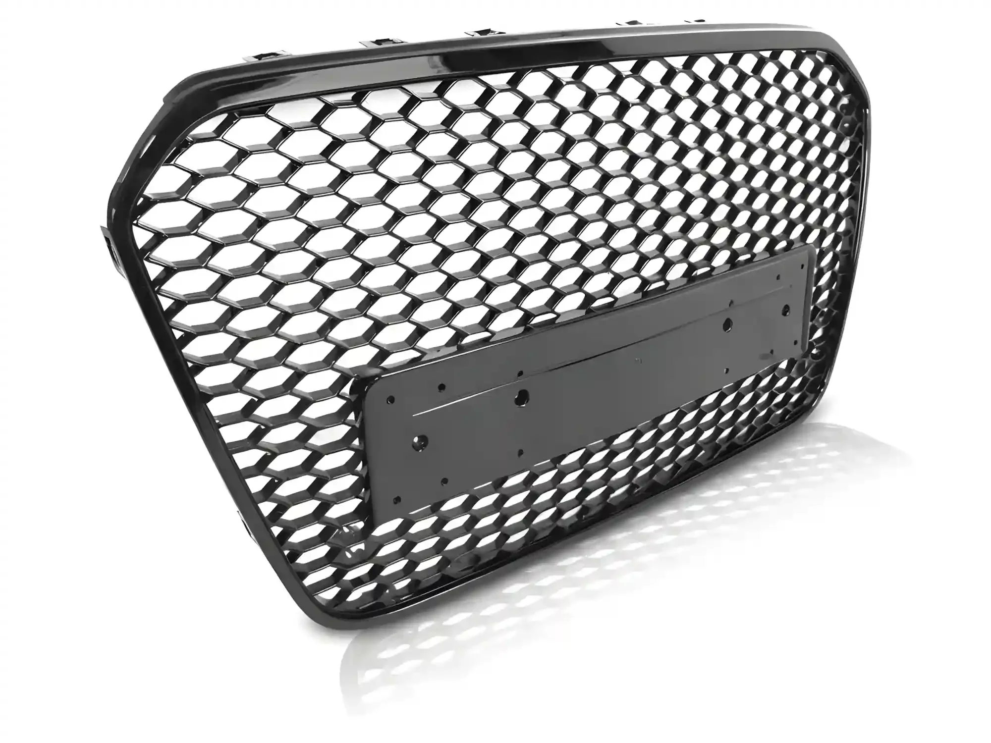 Grill Audi A6 (C7) 2011 - 2014 │ Sportsgrill RS-stil - svart høyglans PDC