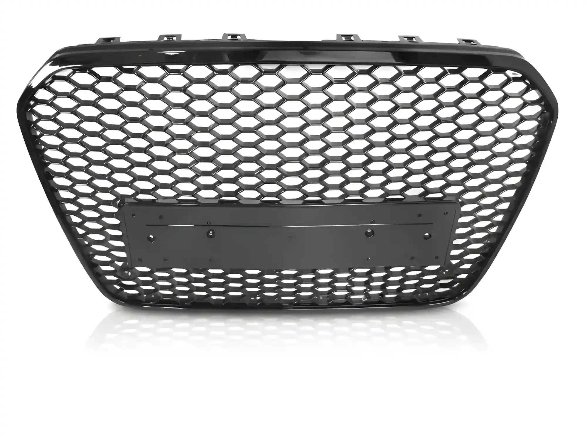 Grill Audi A6 (C7) 2011 - 2014 │ Sportsgrill RS-stil - svart høyglans PDC – bilde 2