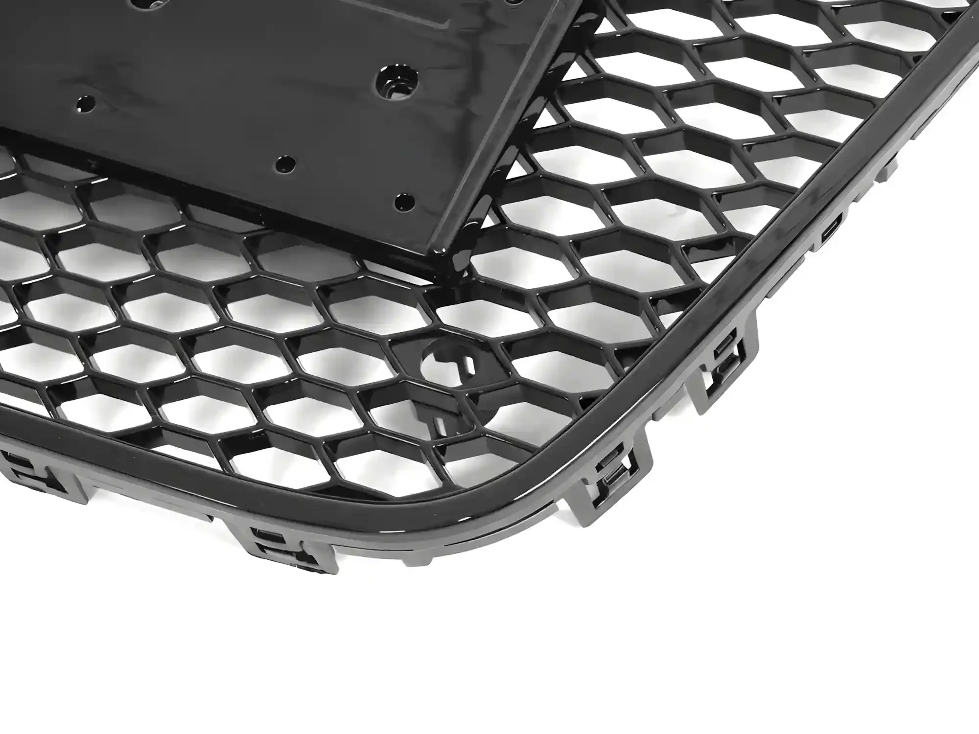 Grill Audi A6 (C7) 2011 - 2014 │ Sportsgrill RS-stil - svart høyglans PDC – bilde 4