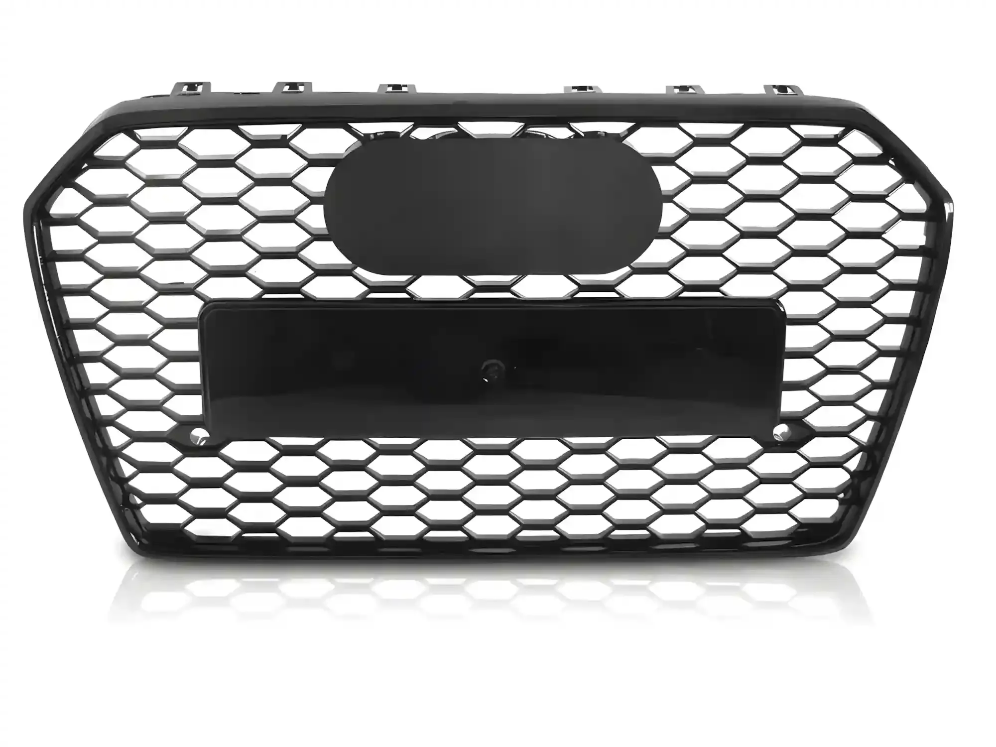 Grill Audi A6 (C7) 2014 - 2018 │ Sportsgrill RS-stil - svart høyglans PDC – bilde 2