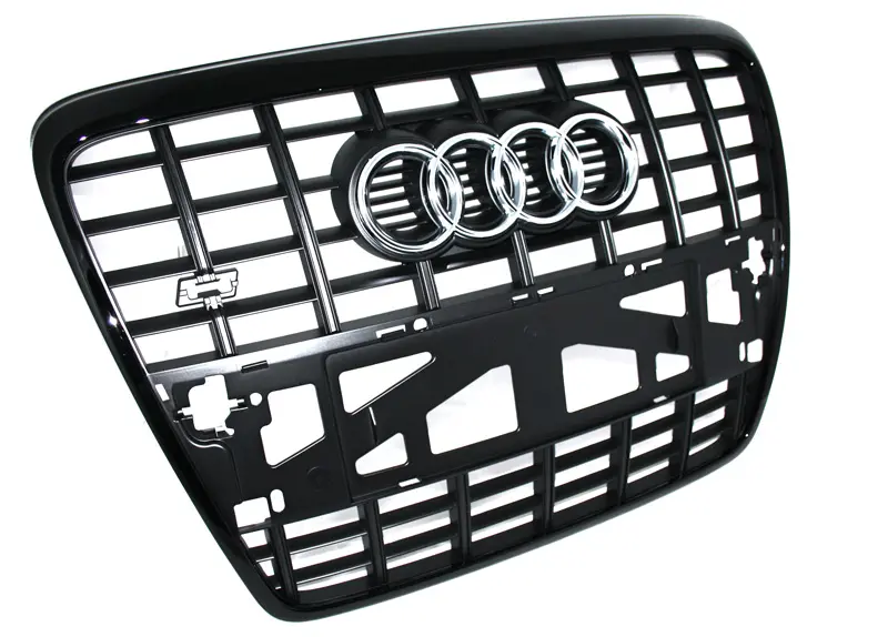 Grill Audi A6 / S6 (C6) 2004 - 2011 │ med krom Audi-logoen – bilde 2