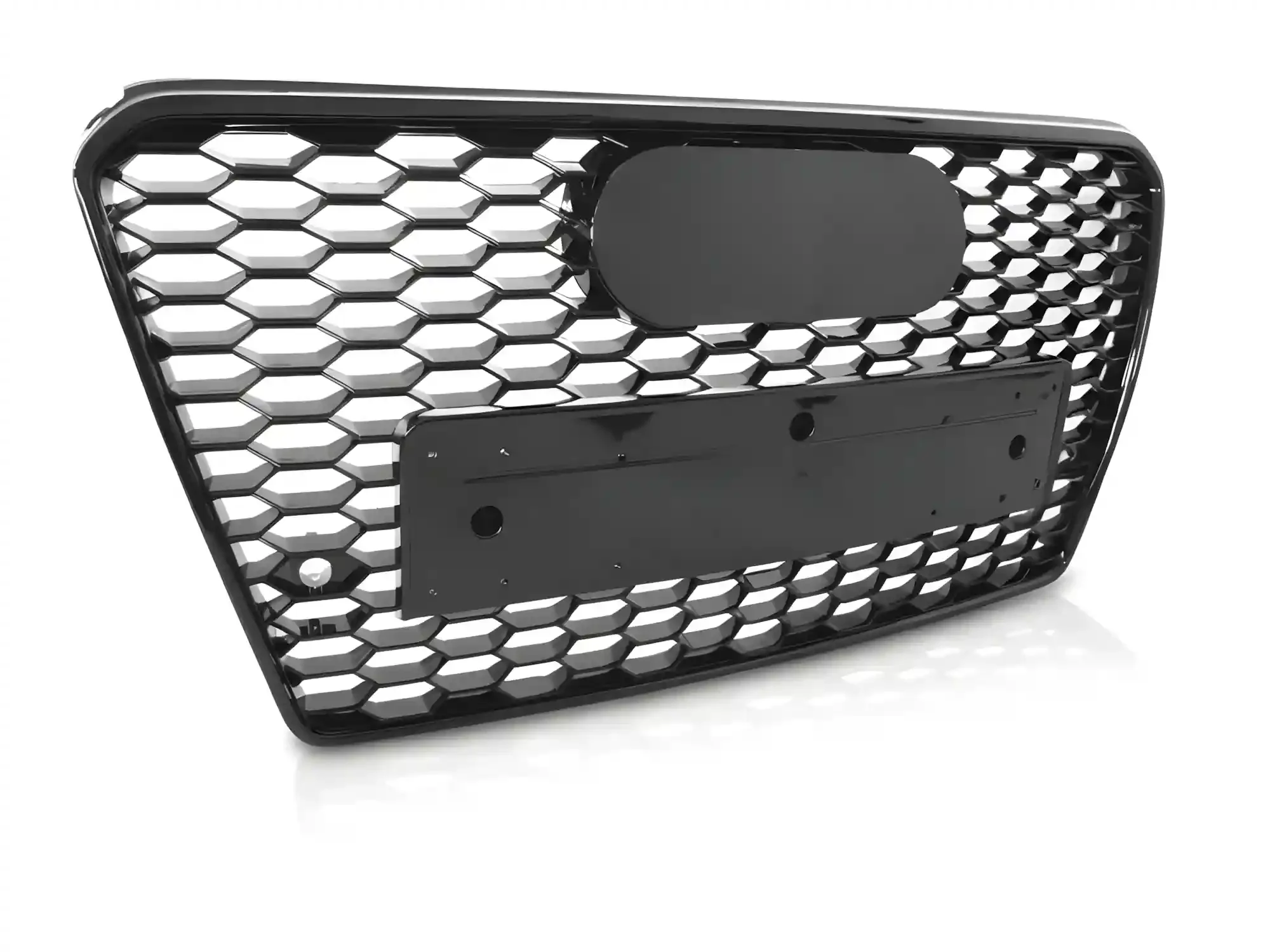 Grill Audi A7 (C7) 2014 - 2018 │ Sportsgrill RS-stil - svart høyglans PDC