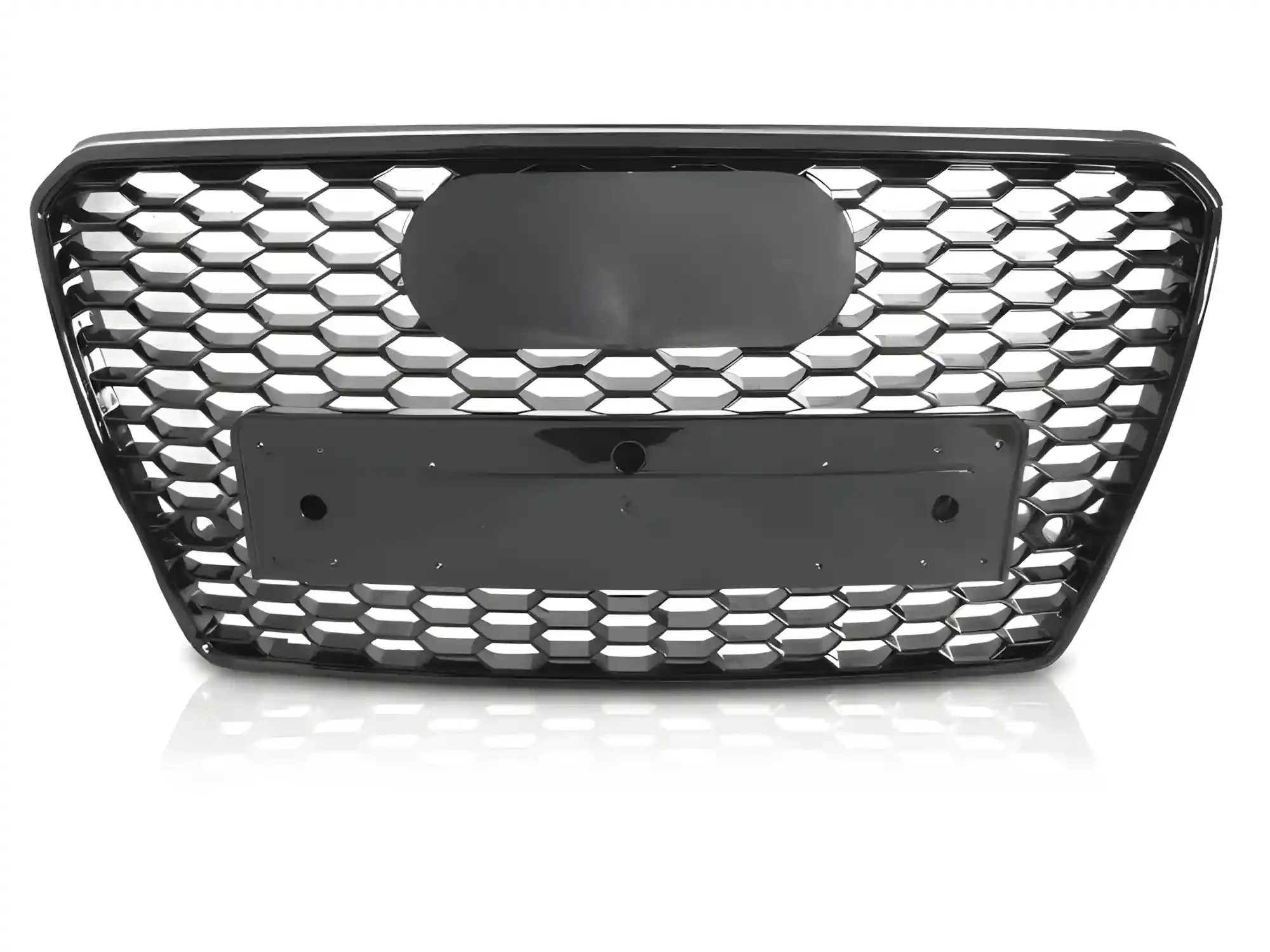 Grill Audi A7 (C7) 2014 - 2018 │ Sportsgrill RS-stil - svart høyglans PDC – bilde 2