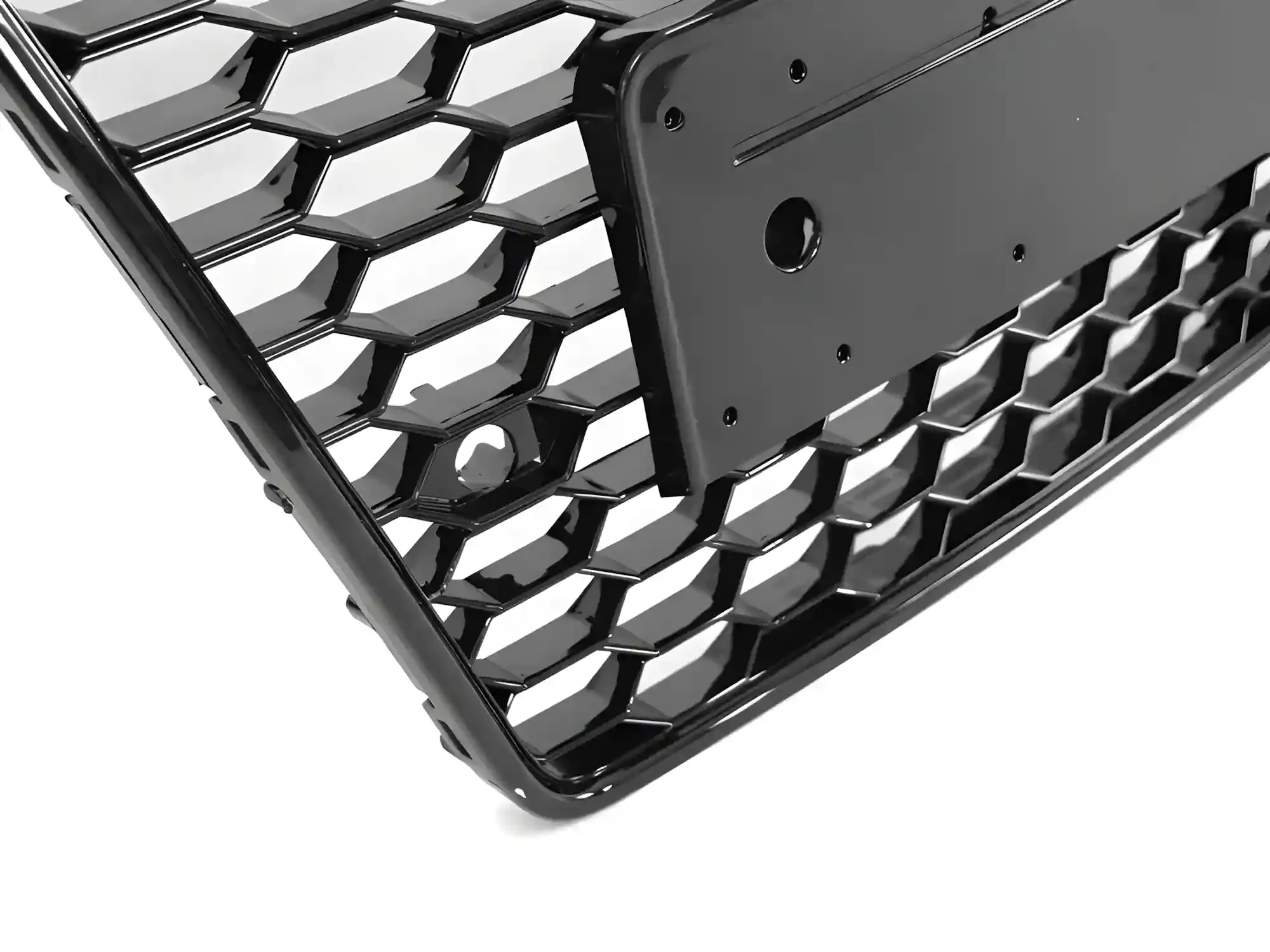 Grill Audi A7 (C7) 2014 - 2018 │ Sportsgrill RS-stil - svart høyglans PDC – bilde 3