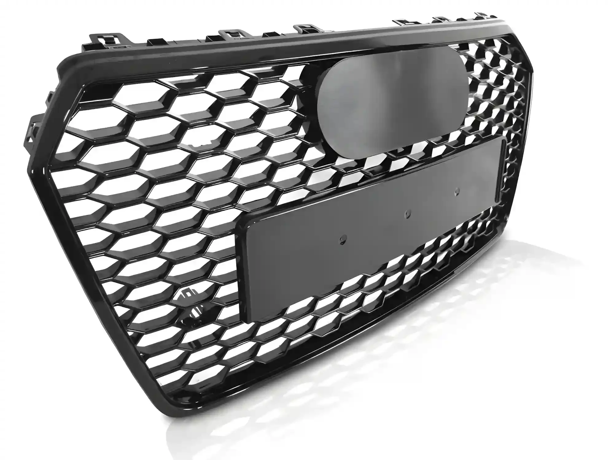 Grill Audi A7 (C7) 2014 - 2018 │ Sportsgrill RS-stil - svart høyglans PDC