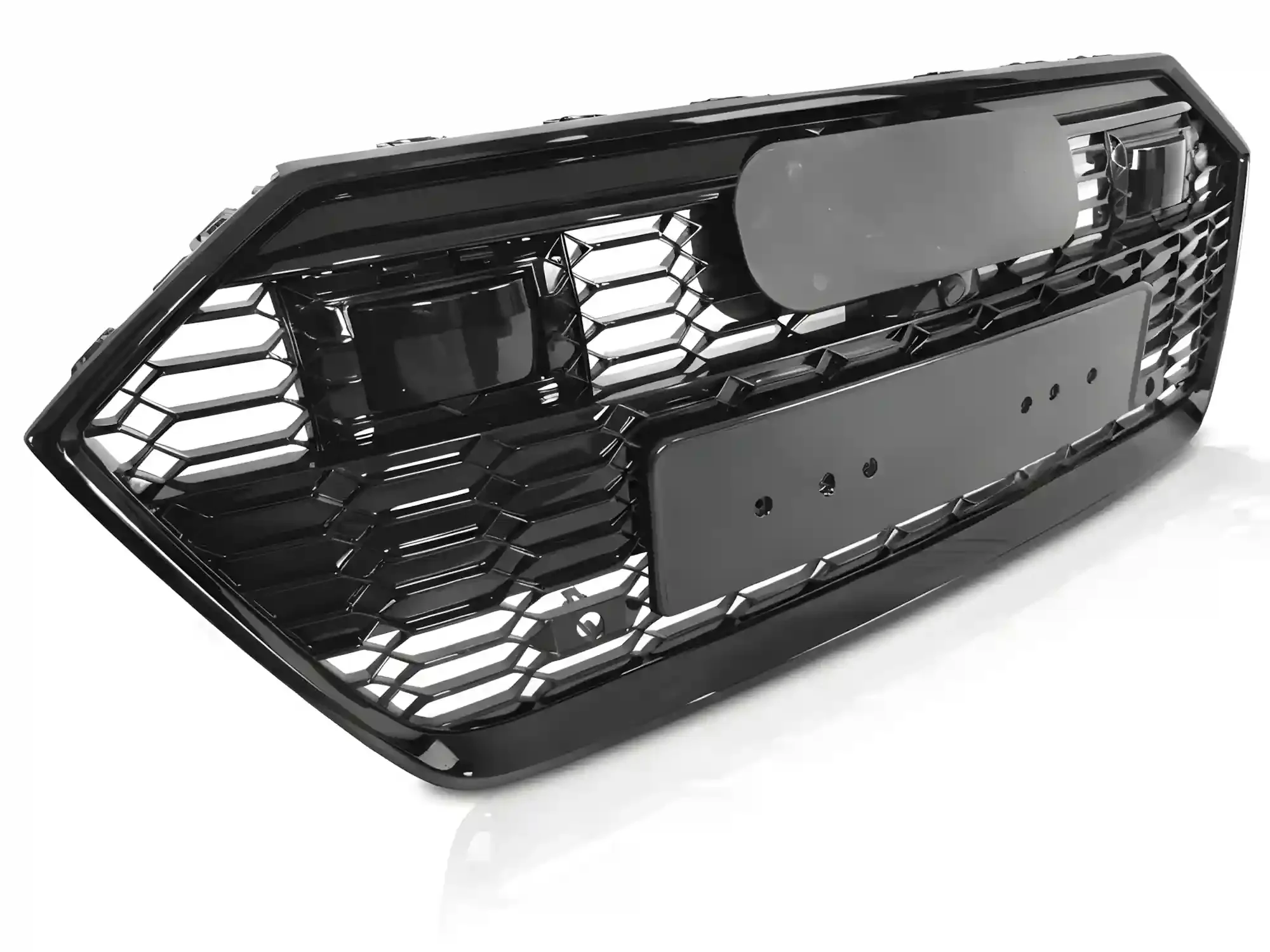 Grill Audi A7 (C8) 2018 - 2023 │ Sportsgrill RS-stil - svart høyglans PDC ACC
