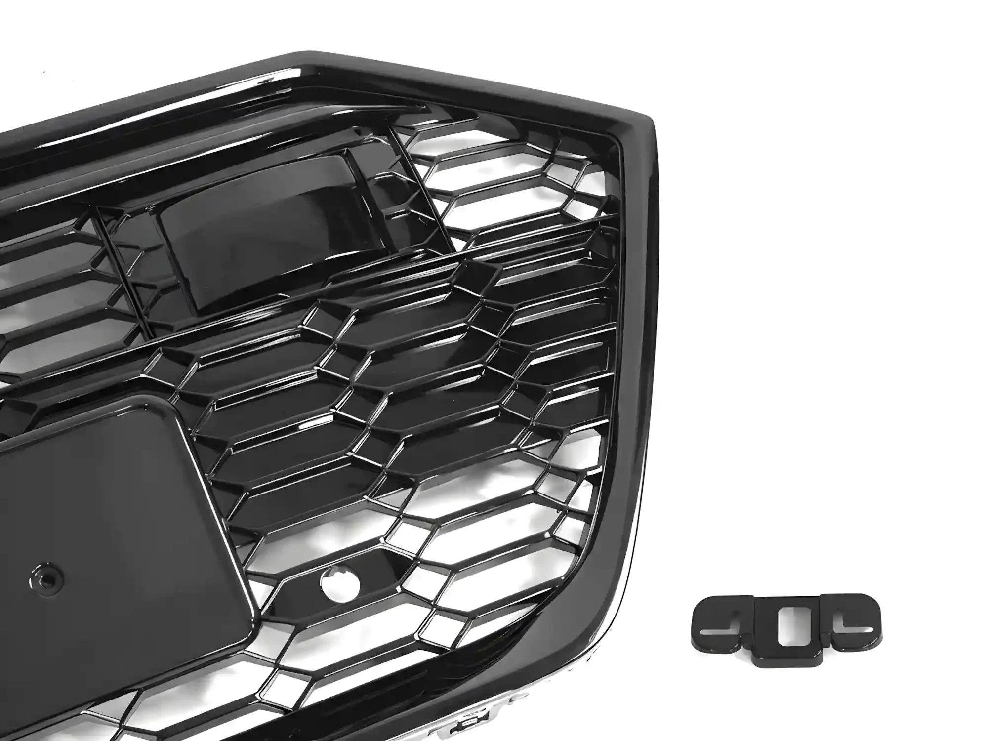 Grill Audi A7 (C8) 2018 - 2023 │ Sportsgrill RS-stil - svart høyglans PDC ACC – bilde 3