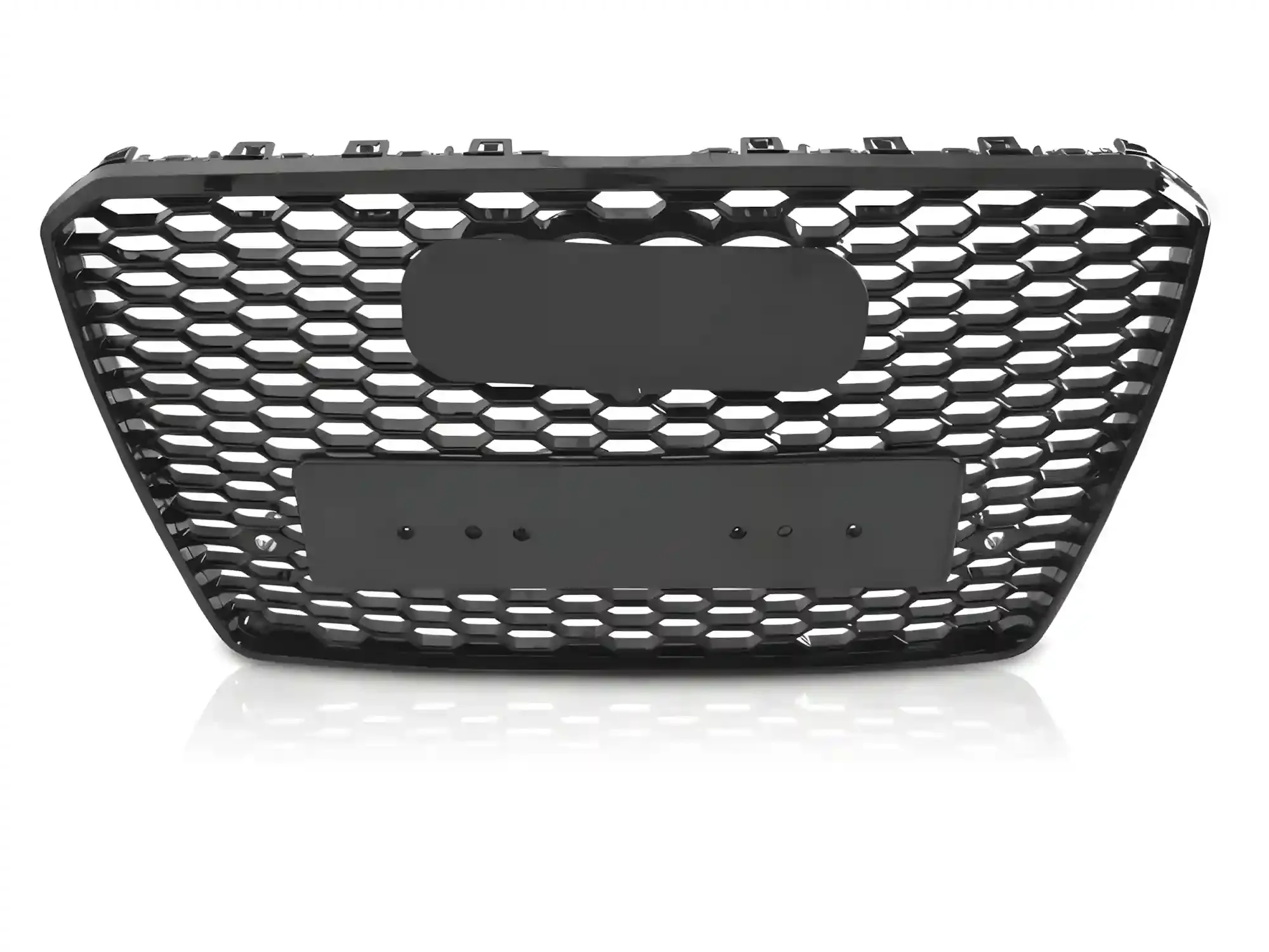 Grill Audi A8 (D4) 2013 - 2017 │ Sportsgrill RS-stil - svart høyglans PDC – bilde 2