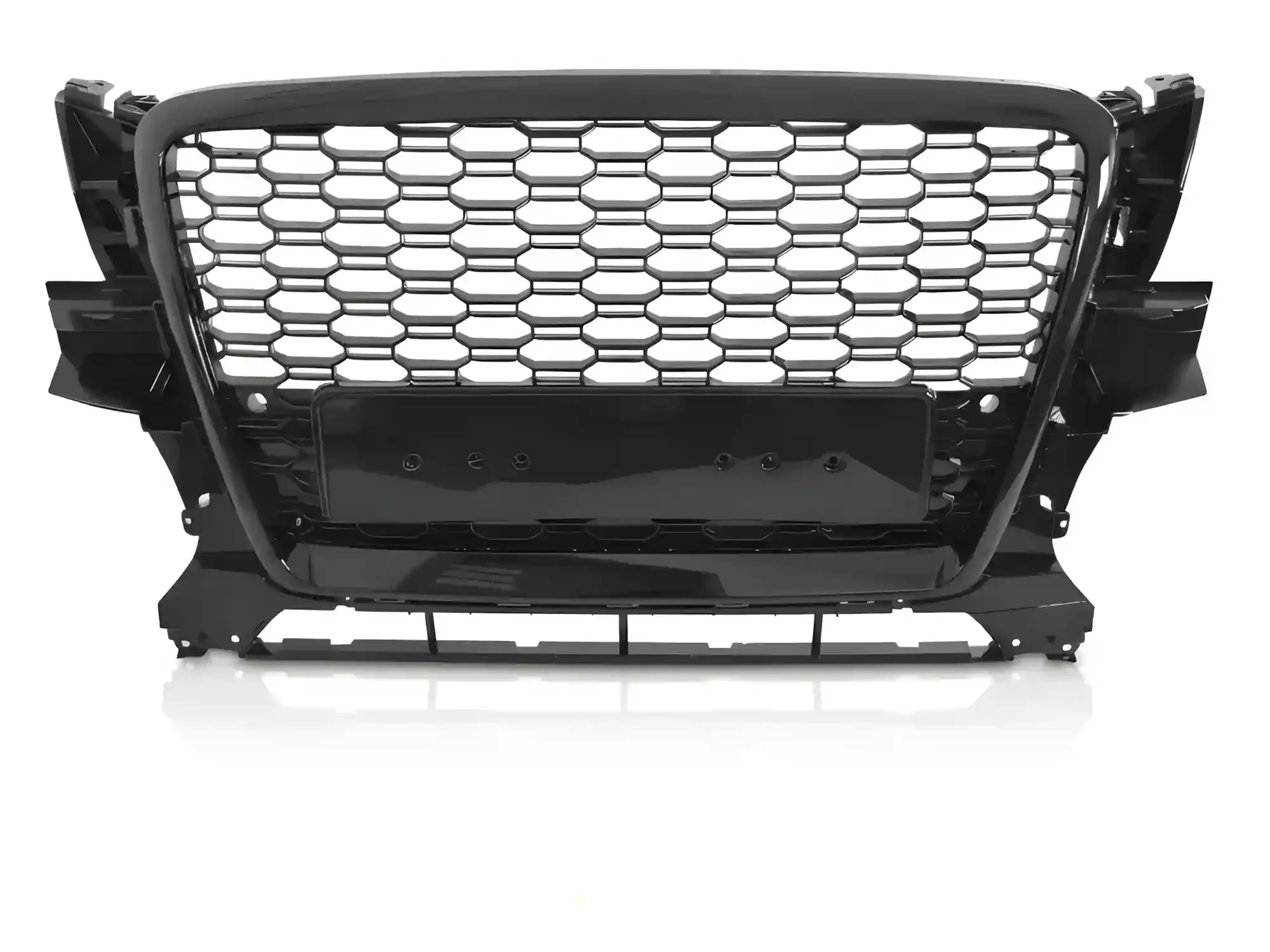 Grill Audi Q5 (8R) 2008 - 2012 │ Sportsgrill RS-stil - svart høyglans PDC – bilde 2
