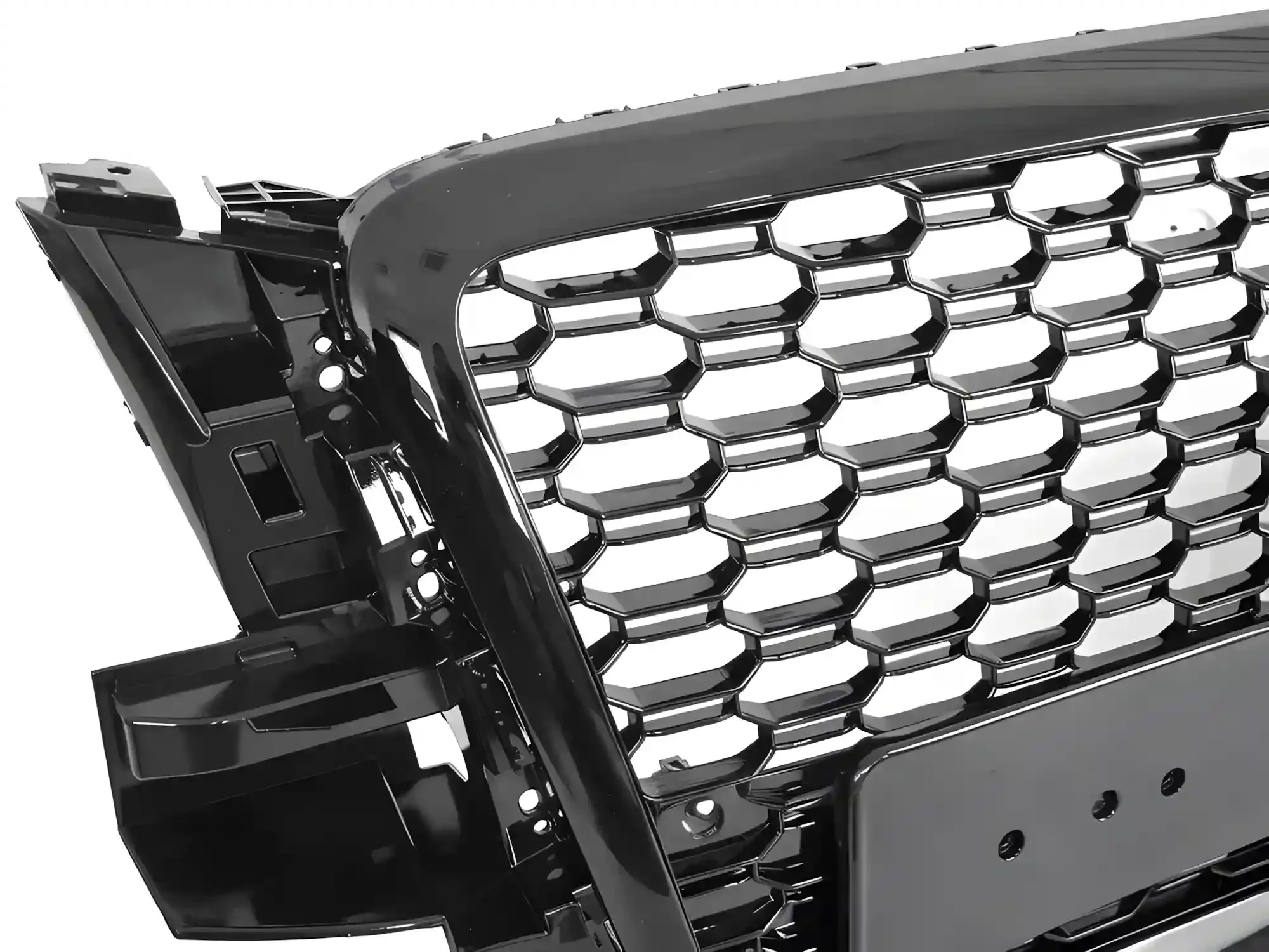 Grill Audi Q5 (8R) 2008 - 2012 │ Sportsgrill RS-stil - svart høyglans PDC – bilde 5