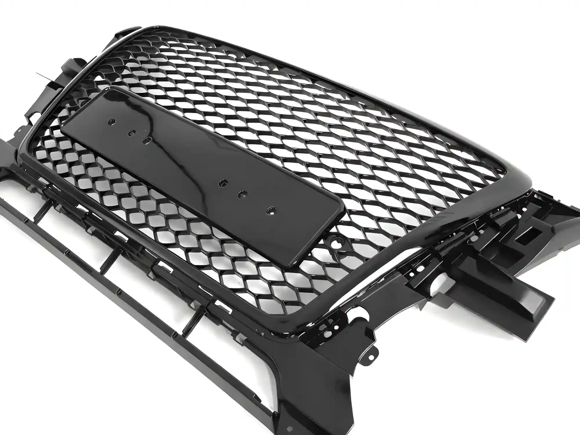 Grill Audi Q5 (8R) 2008 - 2012 │ Sportsgrill RS-stil - svart høyglans PDC – bilde 3