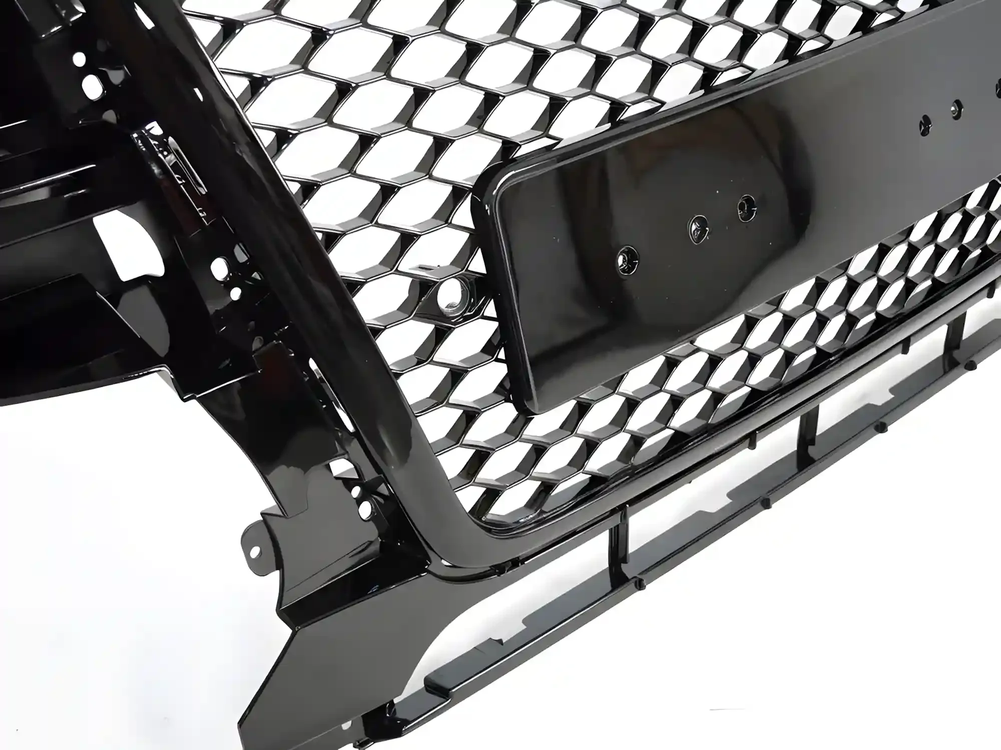 Grill Audi Q5 (8R) 2008 - 2012 │ Sportsgrill RS-stil - svart høyglans PDC – bilde 4
