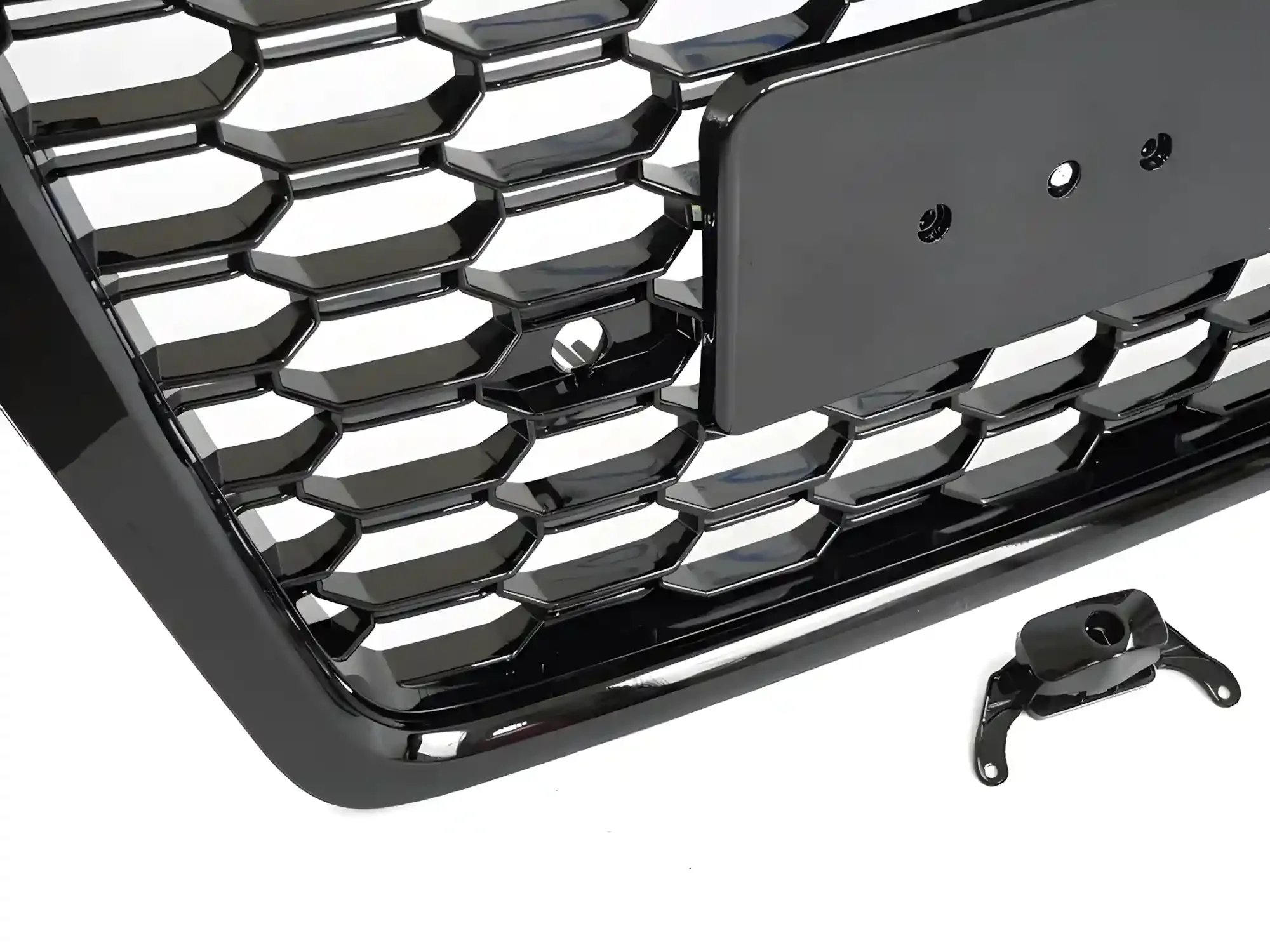 Grill Audi Q5 (FY) 2016 - 2020 │ Sportsgrill RS-stil - svart høyglans PDC – bilde 3