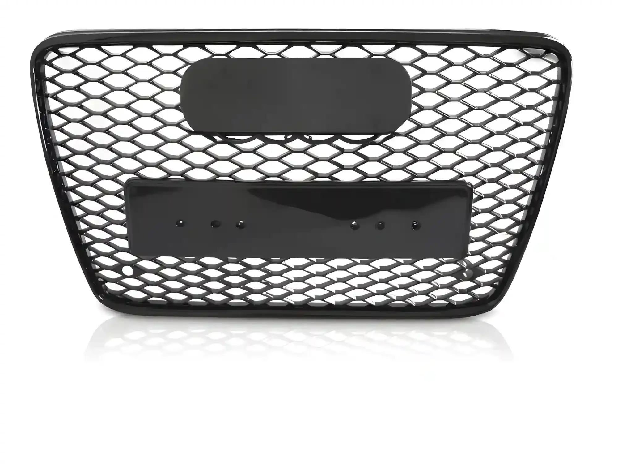 Grill Audi Q7 (4L) 2005 - 2015 │ Sportsgrill RS-stil - svart høyglans PDC – bilde 2